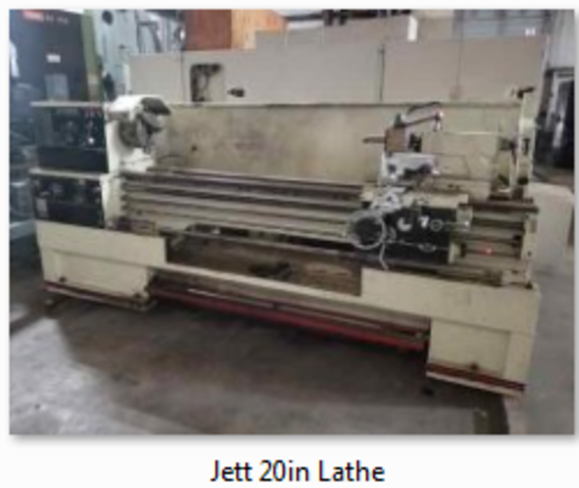 22” X 80” JET ENGINE LATHE, Model GH-2280ZX, New 2014, 3-1/8" spindle bore, steday rest, quick