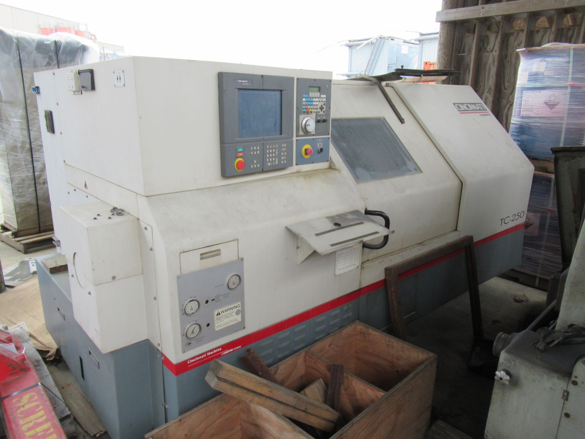 CINCINNATI MDL. TC250 CNC LATHE, Hawk Acramatic A2100 CNC control, 20.8” max swing, 12 pos.