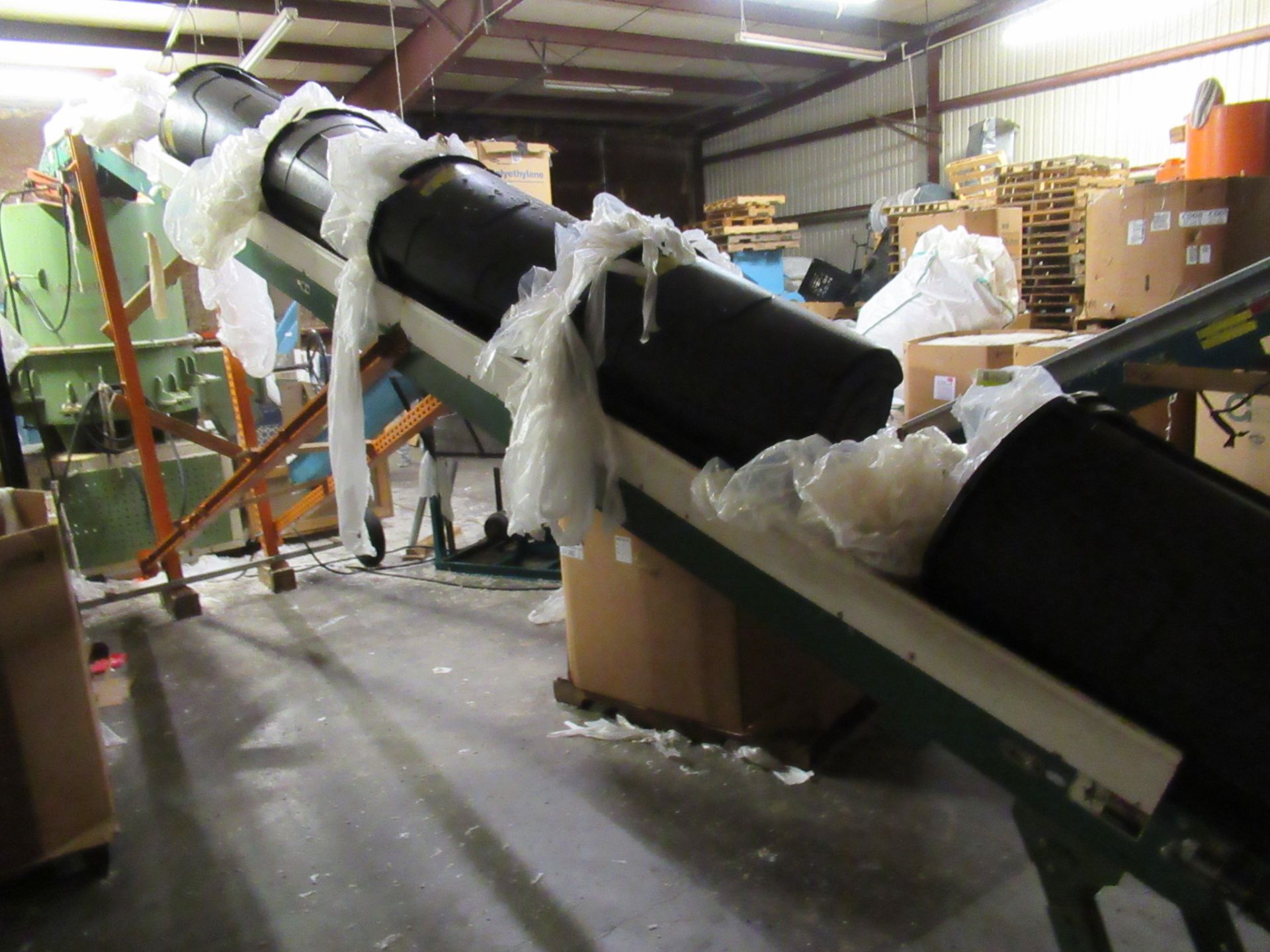 CUSTOM 42” PLASTIC AGGLOMERATION LINE, 500 lbs./hr., Automated Conveyor Systems 16”W. belt type - Image 6 of 6