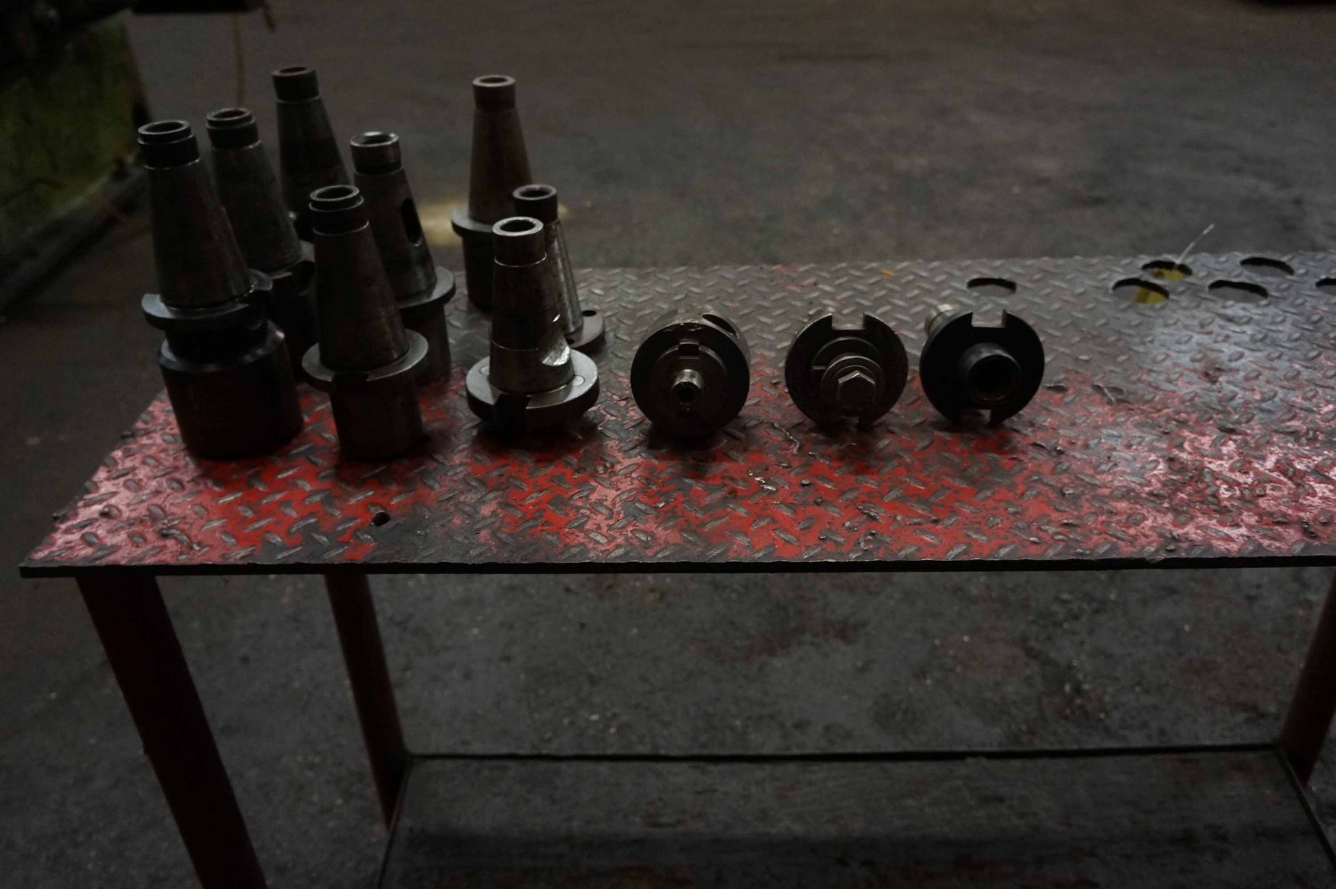 LOT CONSISTING OF: milling machine toolholders & metal table - Image 6 of 6