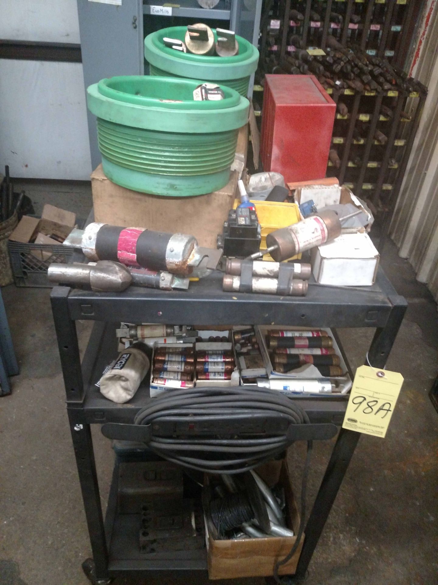 CART, w/misc. electrical maintenance parts