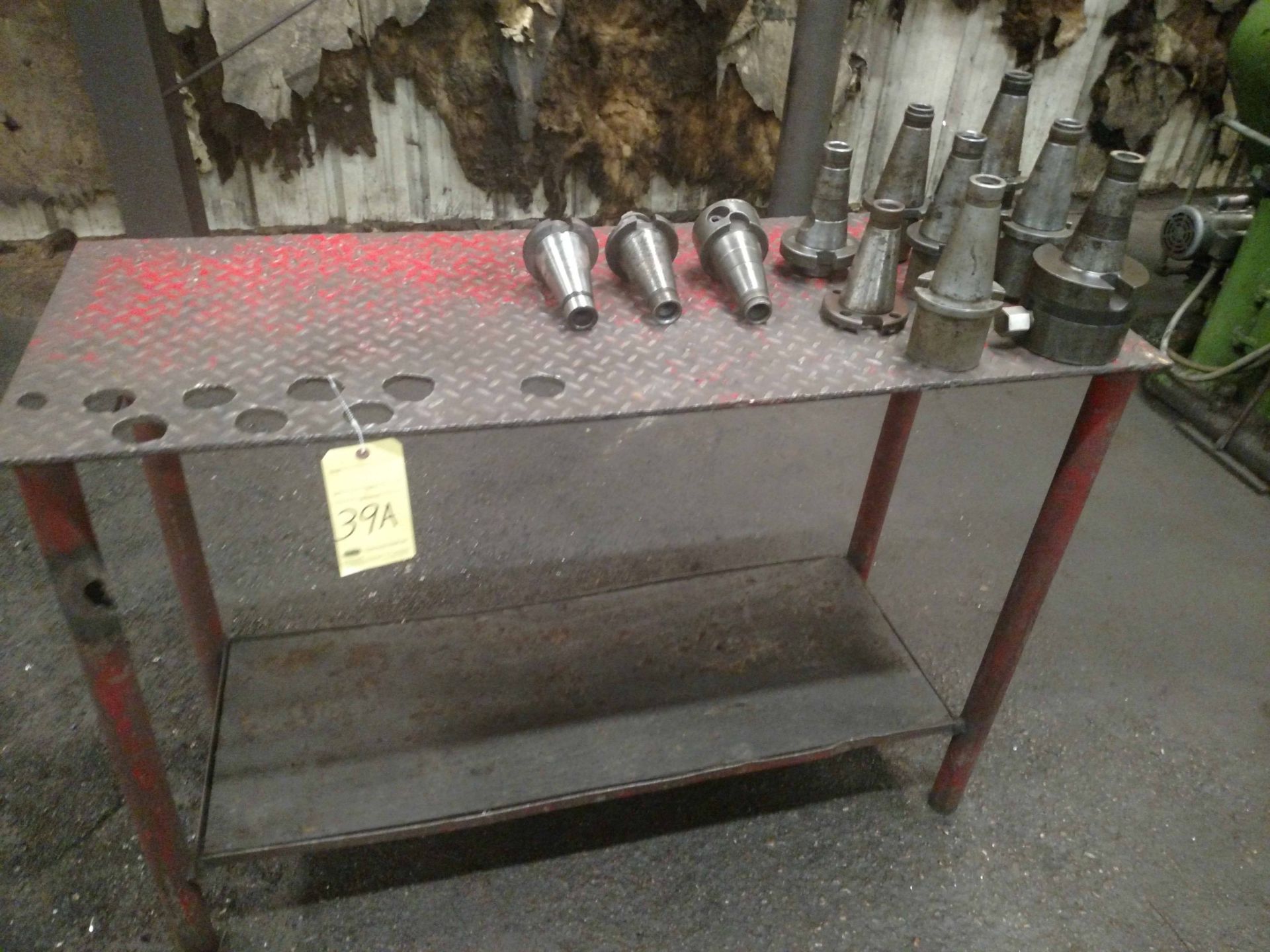 LOT CONSISTING OF: milling machine toolholders & metal table