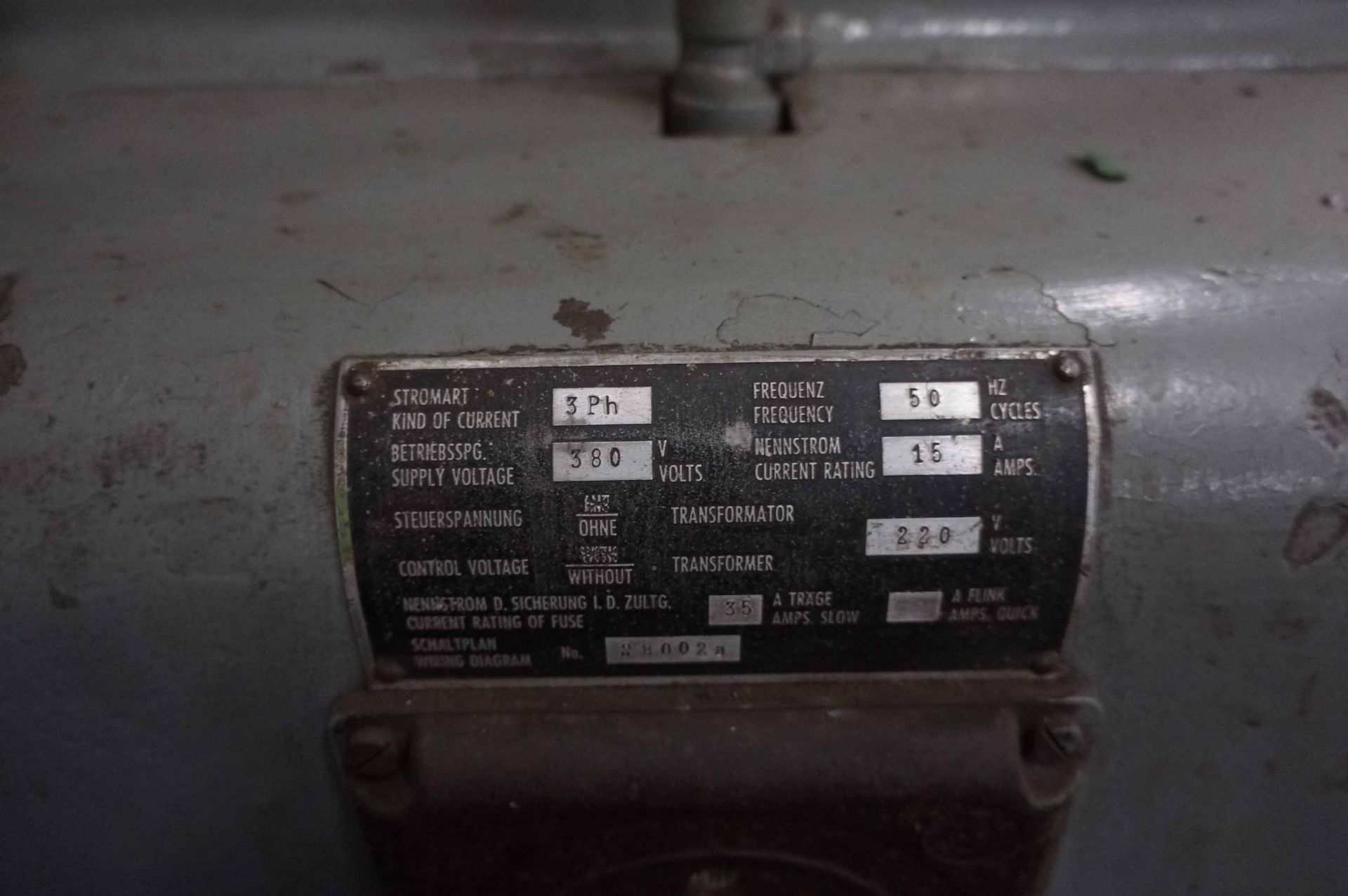 TABLE TYPE HORIZONTAL BORING MILL, 3” WOTAN MDL. B75, 28” x 39-1/2” built-in rotary table, 3” - Image 4 of 5