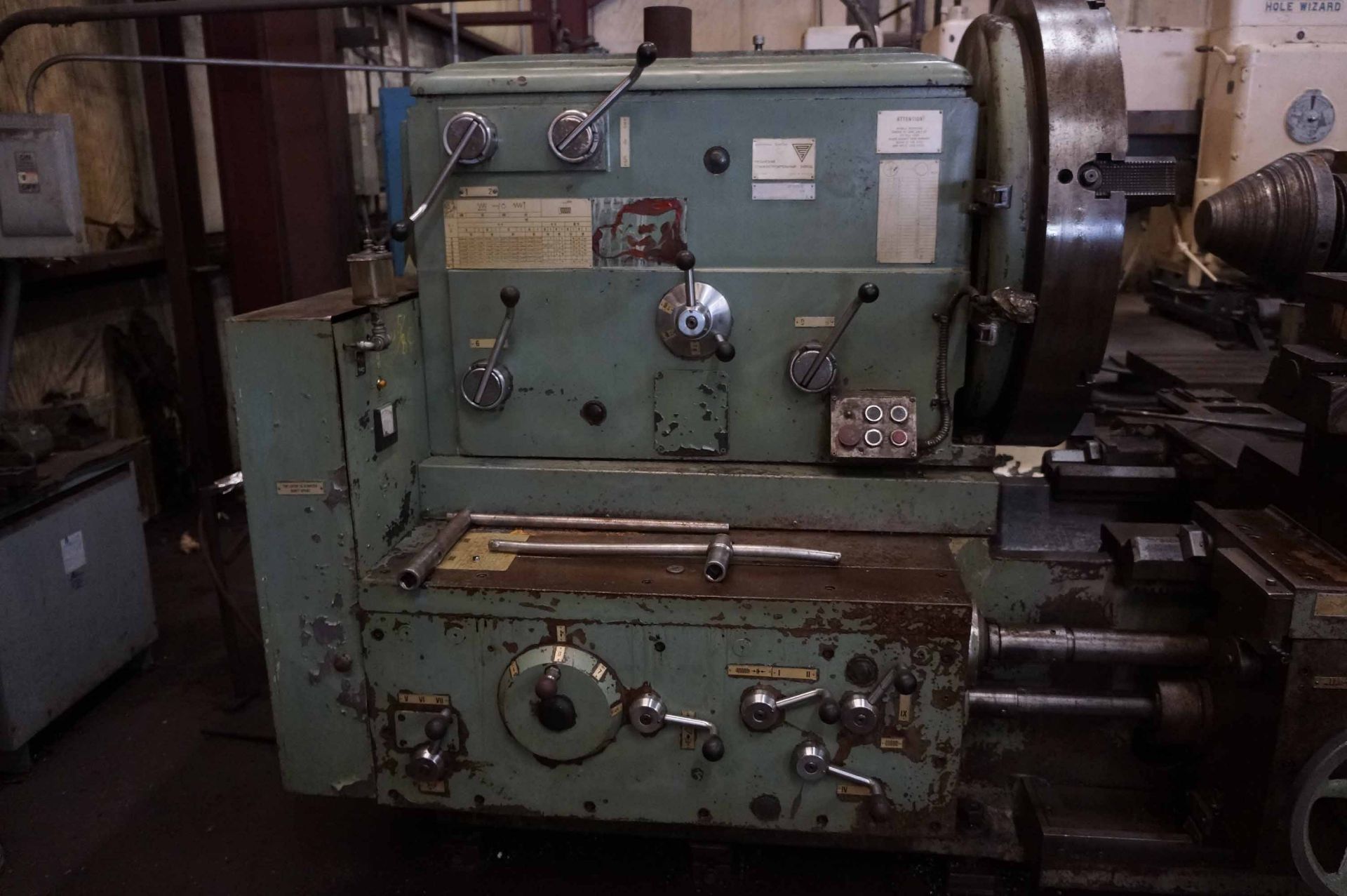 ENGINE LATHE, RYAZAN MDL. PT117-5, 46" sw. over bed, 196" centers, spds: 5-500 RPM, 5-1/4" spdl. - Image 2 of 12