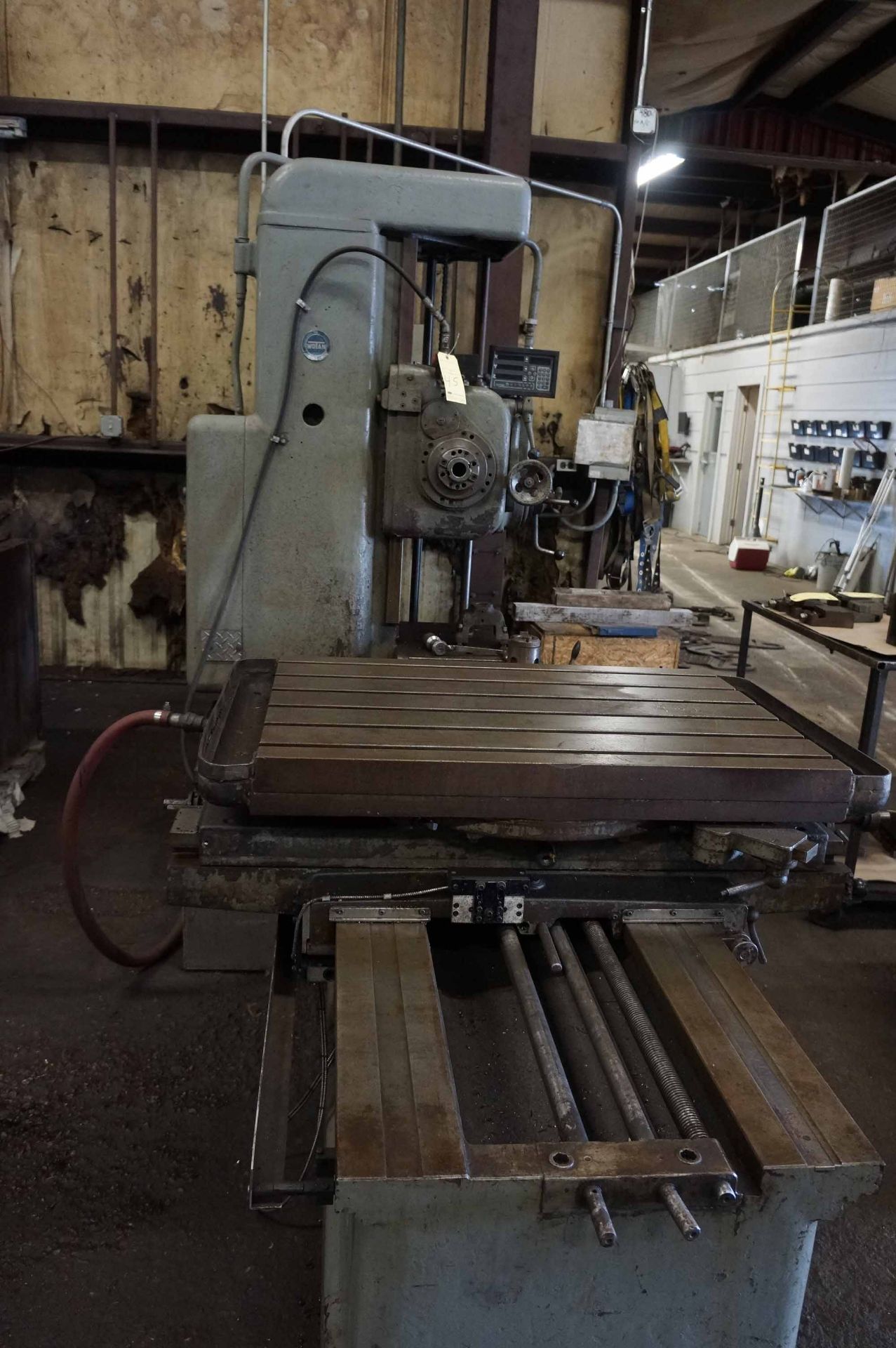 TABLE TYPE HORIZONTAL BORING MILL, 3” WOTAN MDL. B75, 28” x 39-1/2” built-in rotary table, 3” - Image 2 of 5