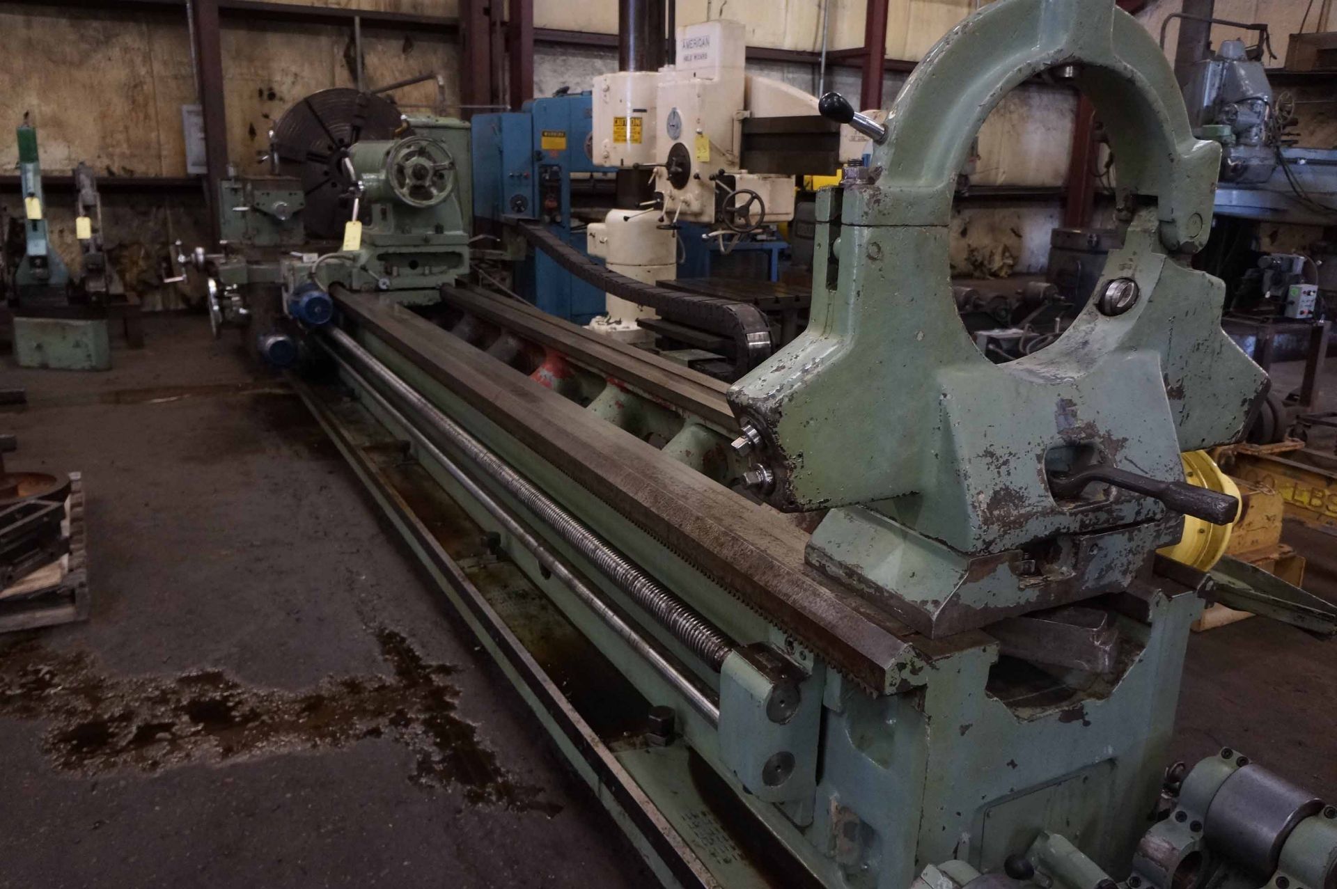 ENGINE LATHE, RYAZAN MDL. PT117-5, 46" sw. over bed, 196" centers, spds: 5-500 RPM, 5-1/4" spdl. - Image 5 of 12