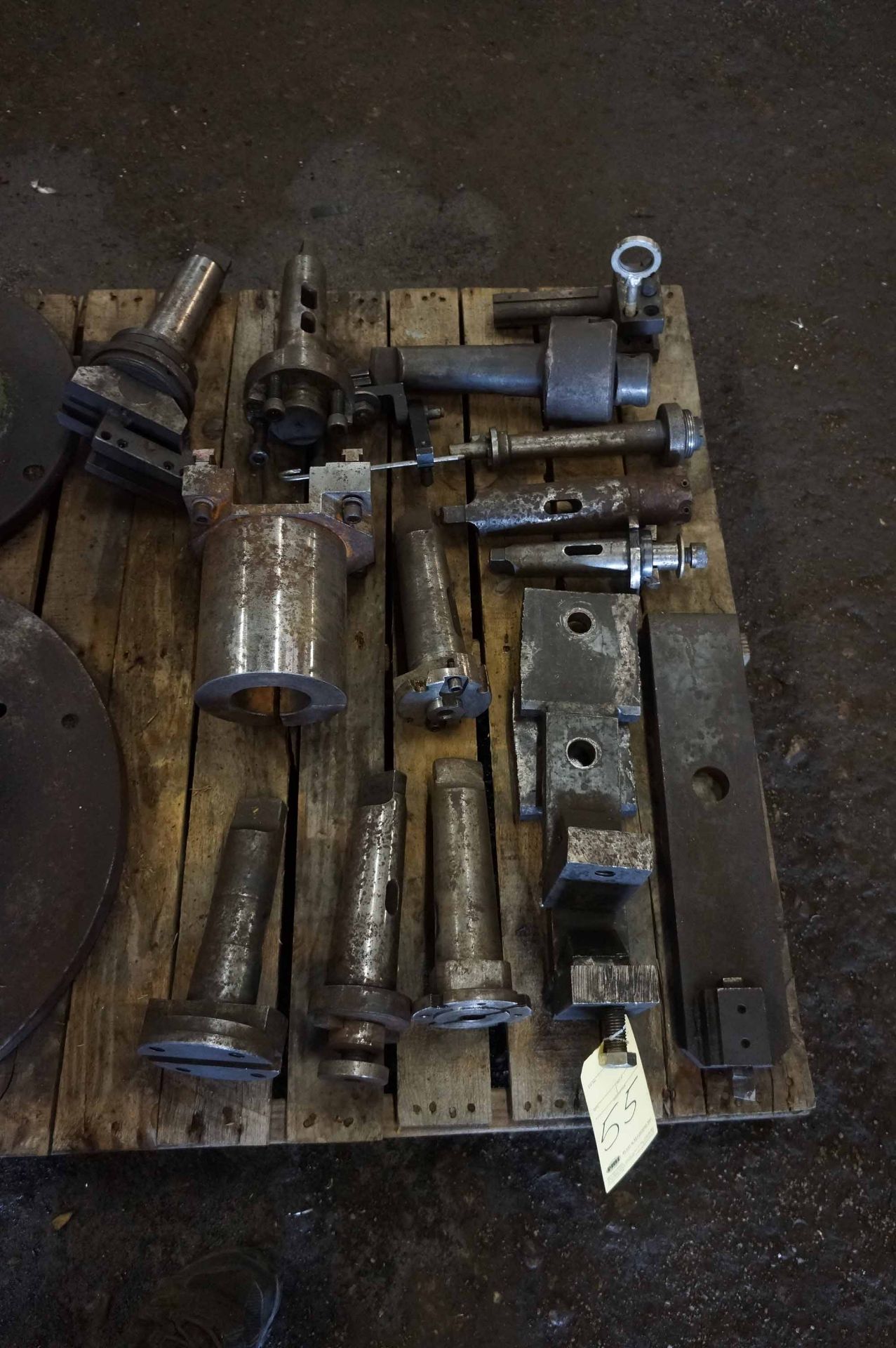 LOT CONSISTING OF: horiz. machine fixtures & parts