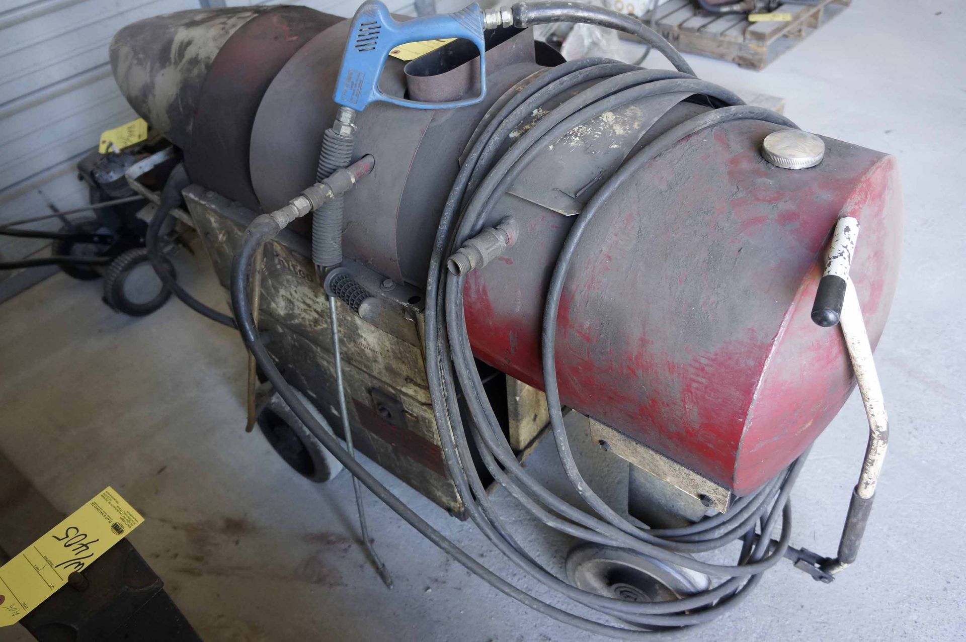 LOT CONSISTING OF: Whitco diesel pwrd. steam cleaner, Craftsman Lawn Edger & gas cans - Image 2 of 5