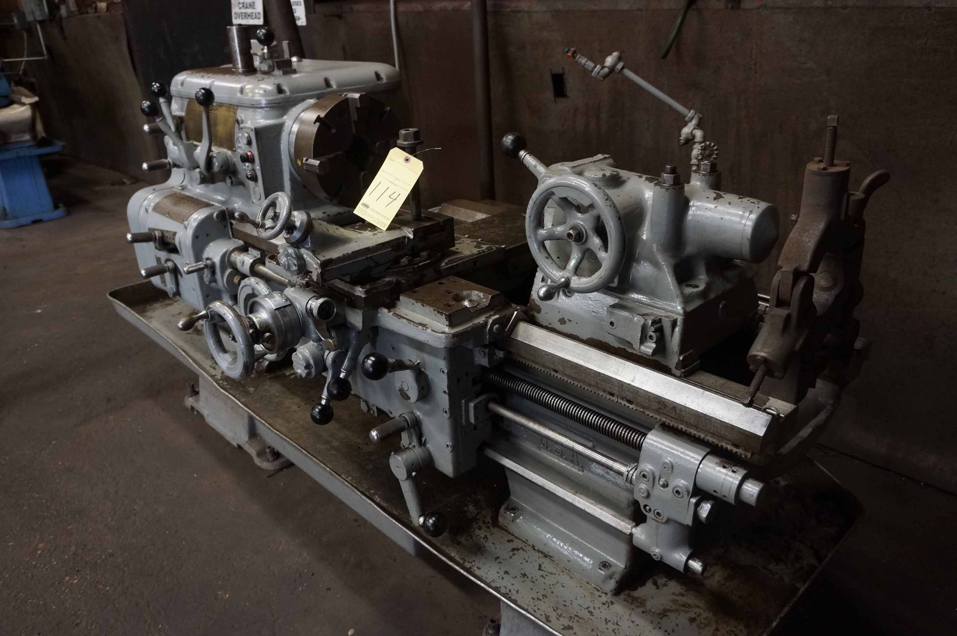 ENGINE LATHE, AXELSON, 16” X 30”, approx. 19” sw. to bed, approx. 12” sw. over crosslide, spds: 13-