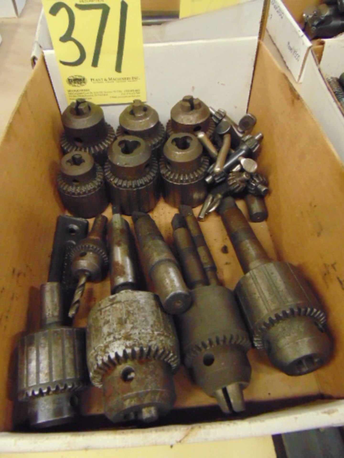 LOT OF DRILL CHUCKS, assorted (in one box)