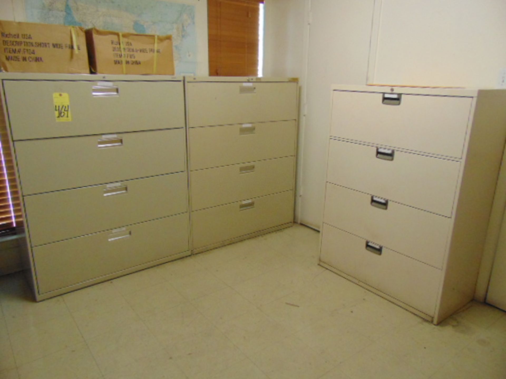 LOT OF LATERAL FILE CABINETS (6) (legal size)