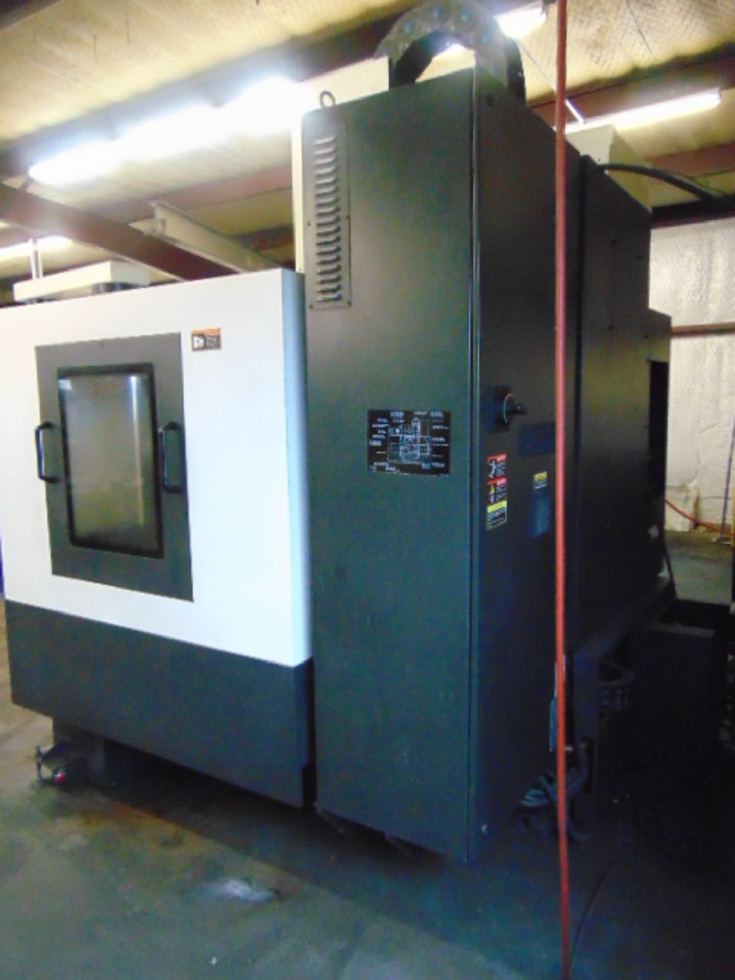 CNC VERTICAL MACHINING CENTER, HYUNDAI WIA MDL. F500 4-AXIS, new 8/2013, Fanuc i Series CNC control, - Image 11 of 16