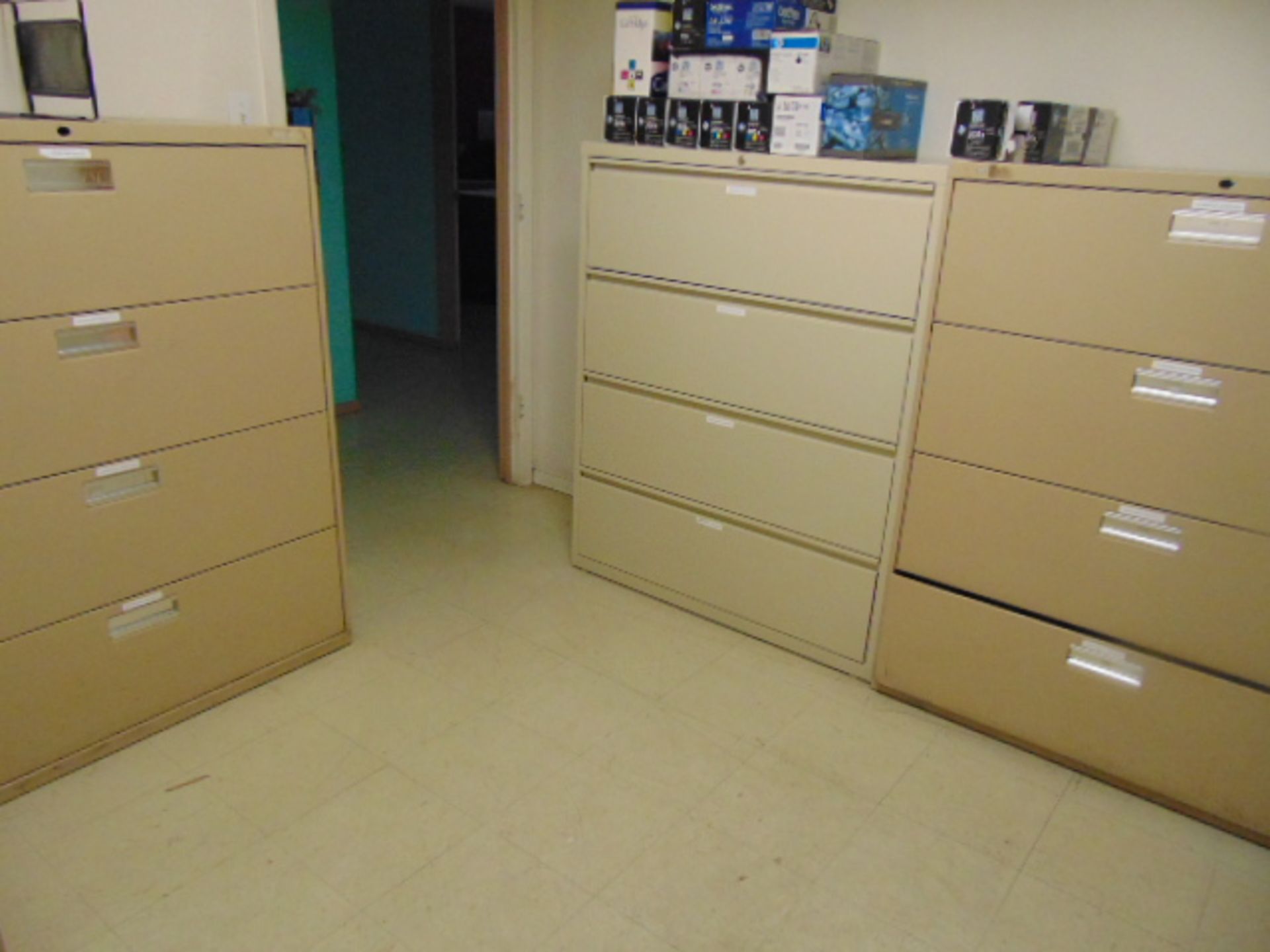 LOT OF LATERAL FILE CABINETS (6) (legal size) - Image 2 of 2