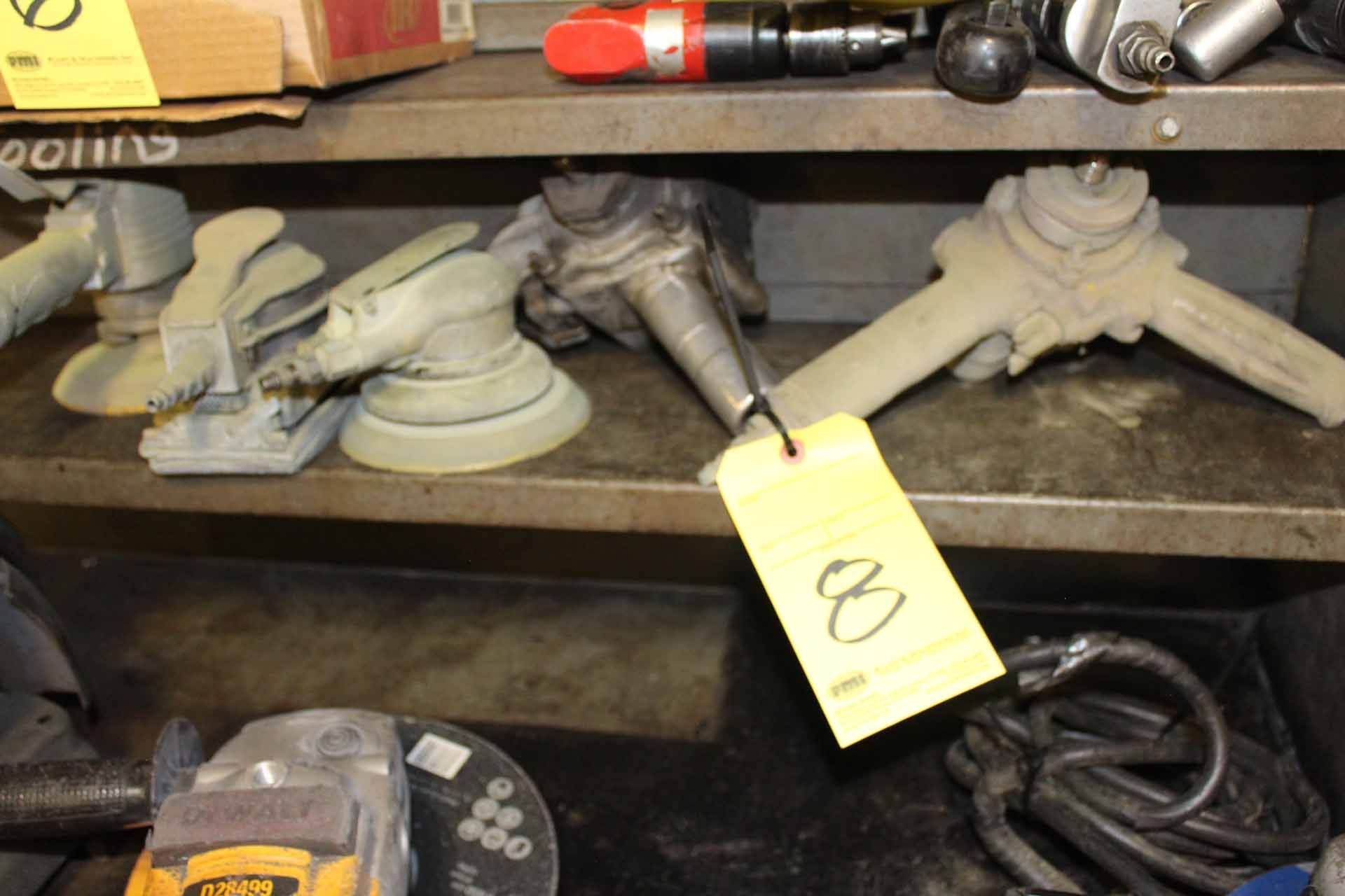 LOT CONSISTING OF: pneumatic grinders & sanders