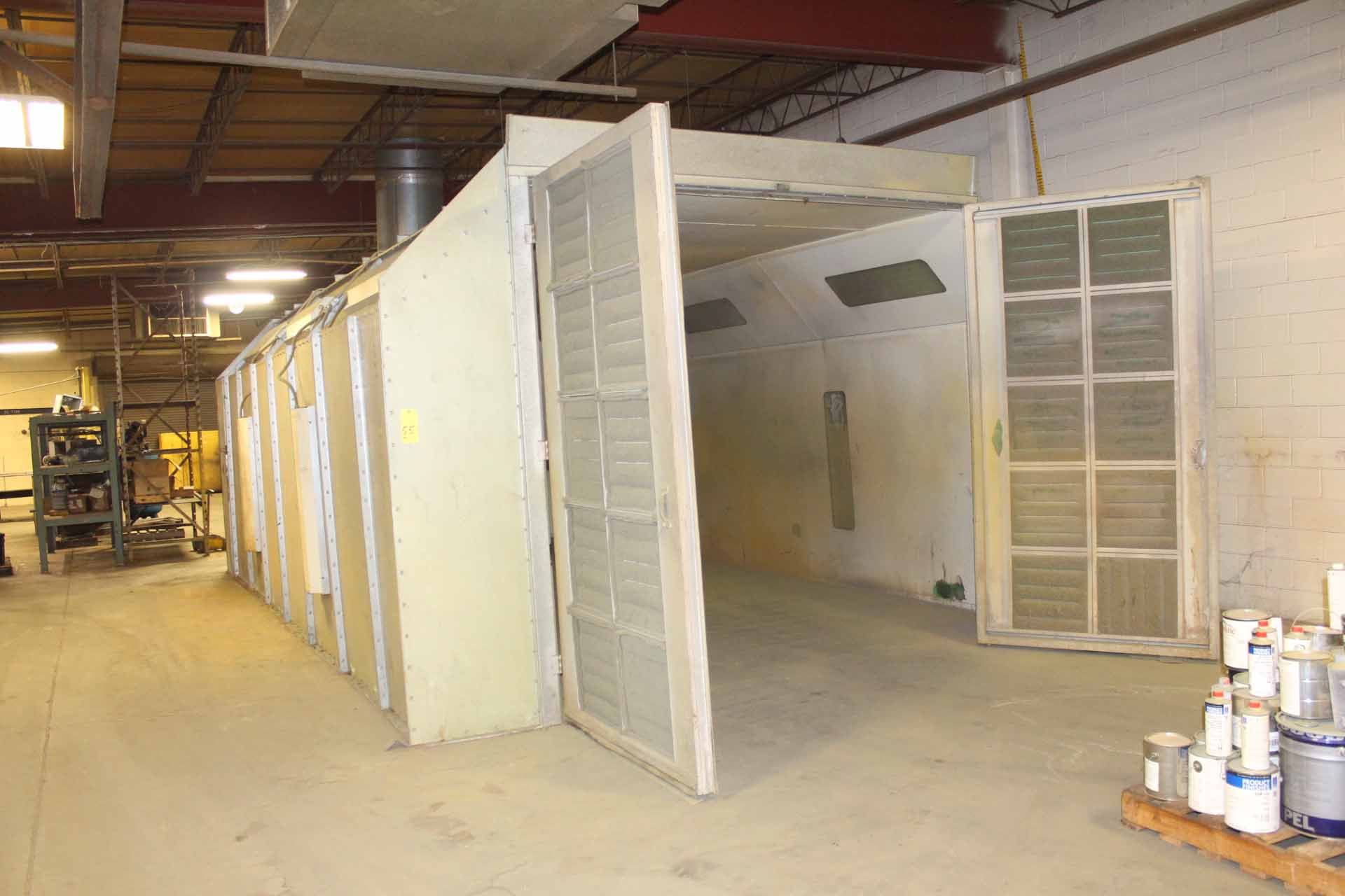 PAINT BOOTH, COL-MET, new 2004, 26’L. x 14’W. x approx. 8’ ht., dbl. door entry, side entry door,