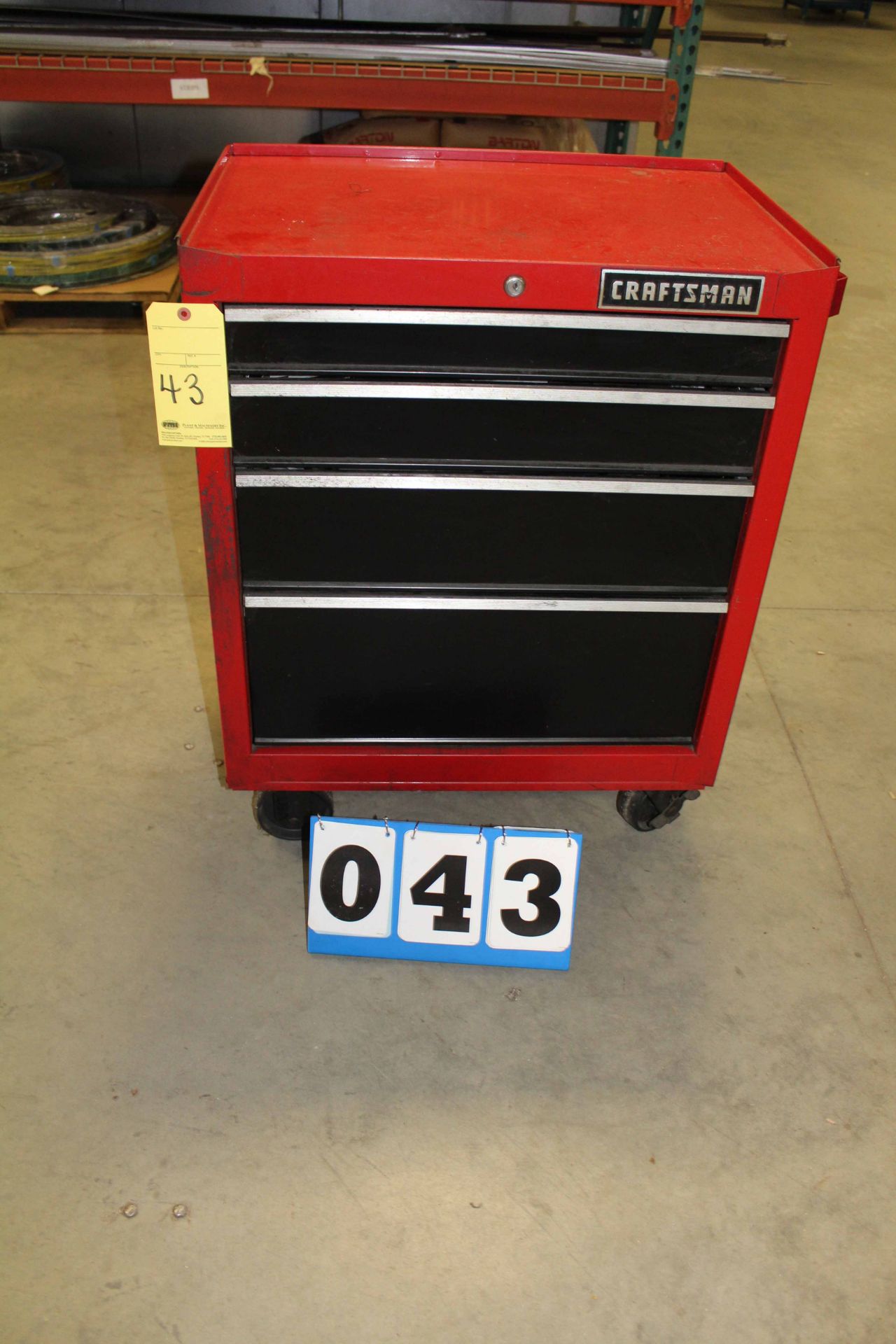 PORTABLE TOOLBOX, CRAFTSMAN, 4-drawer