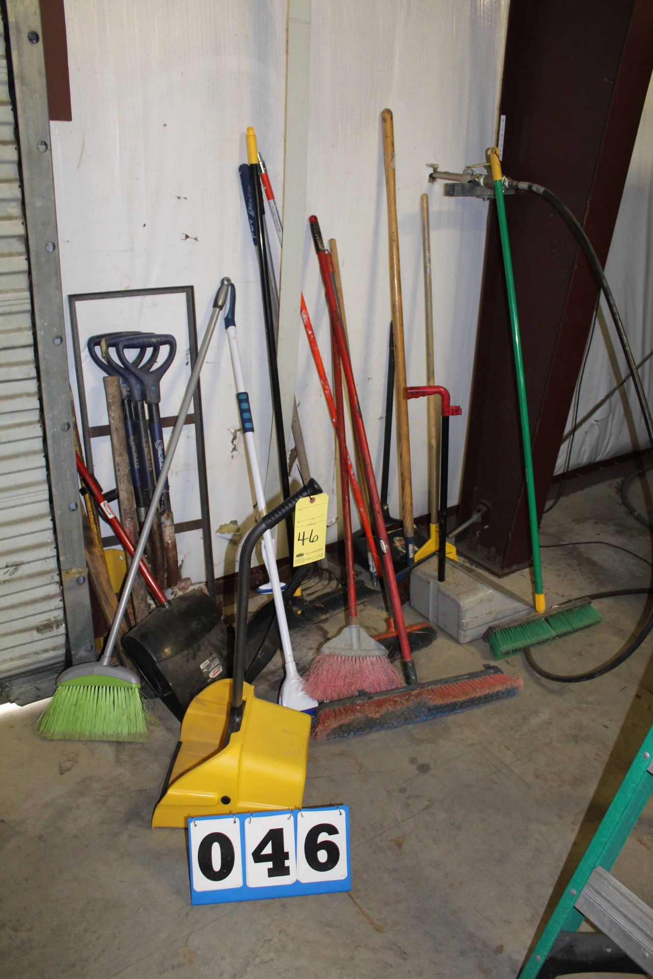 LOT CONSISTING OF: brooms & shovels