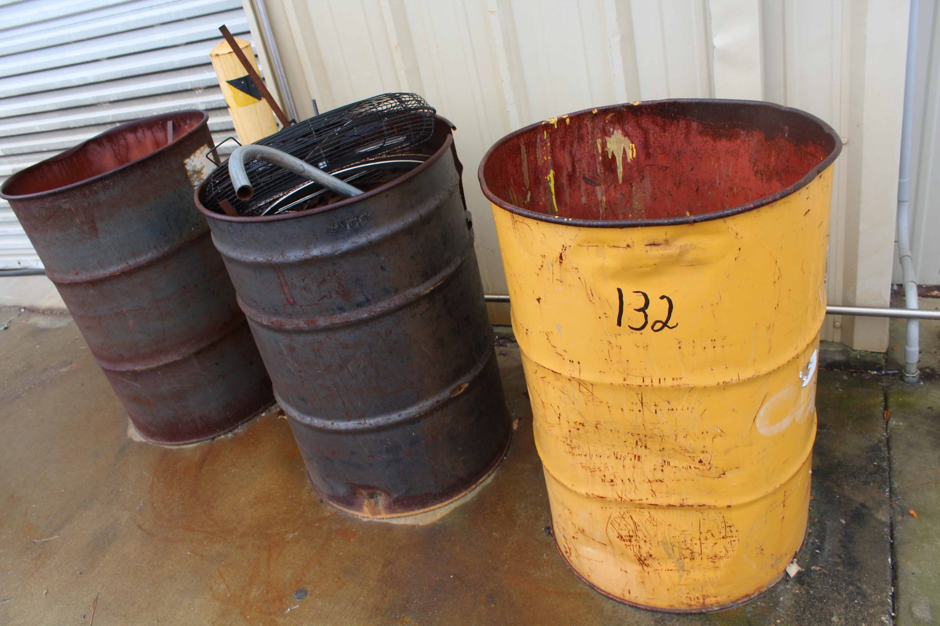 LOT OF SCRAP, assorted (in 55 gal. barrels)