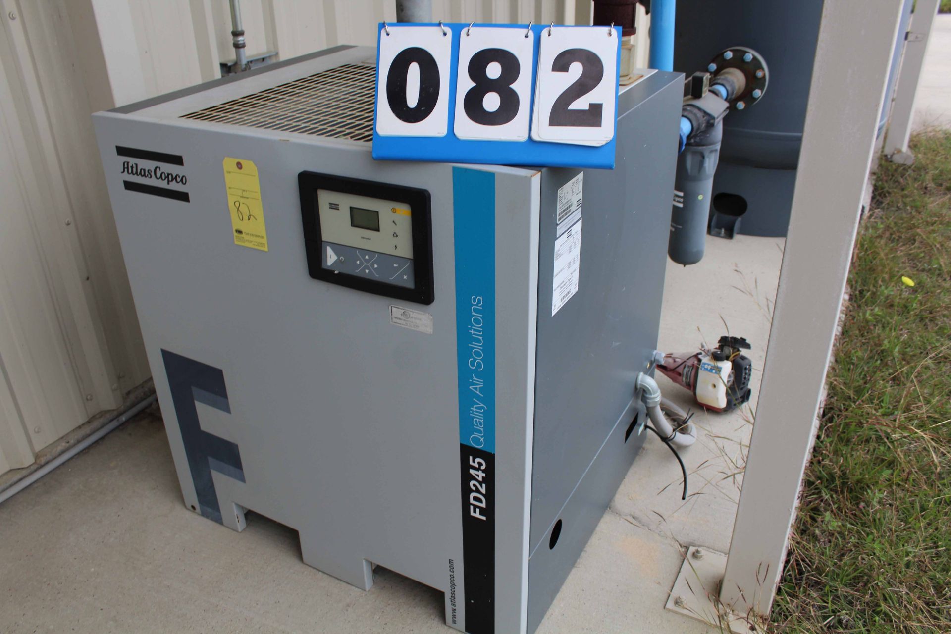 REFRIGERATED AIR DRYER, ATLAS-COPCO MDL. FD245, new 2014, 203 PSI max. working pressure, S/N