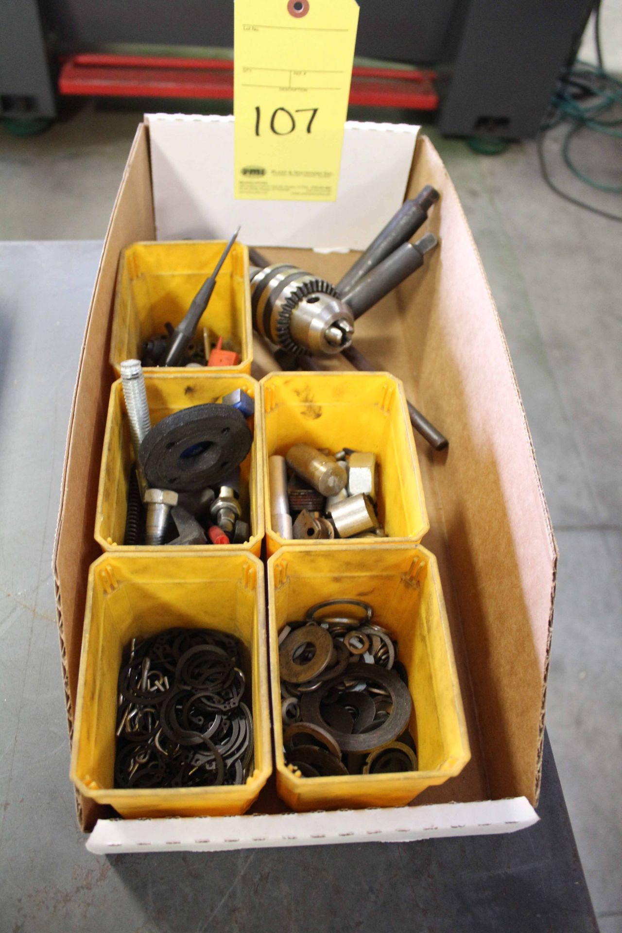 LOT CONSISTING OF: replacement screws, T-handles & chuck (in one box)