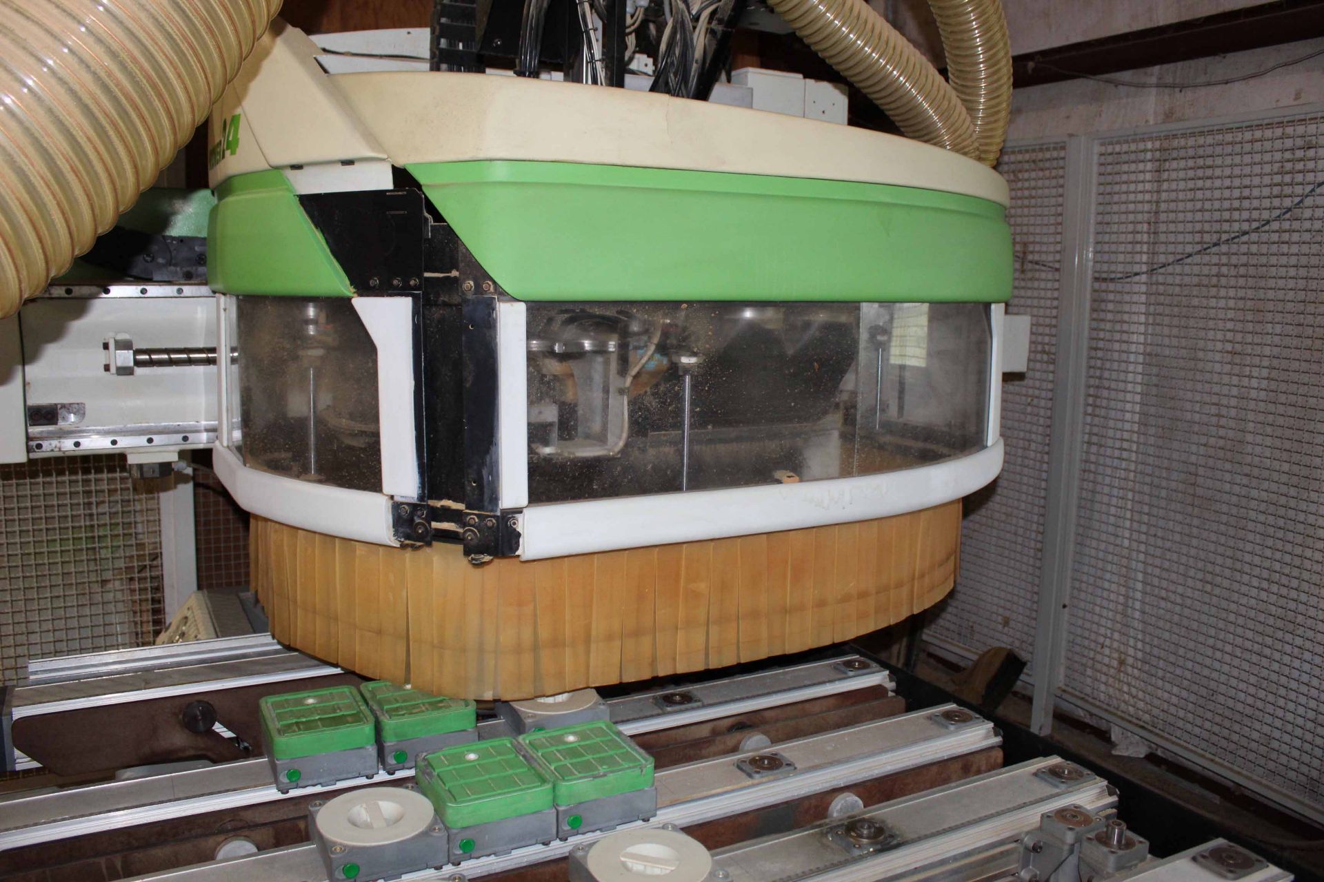 CNC POINT-TO-POINT WOOD MACHINING CENTER, BIESSE ROVER MDL. 24 ATS S1, new 2002, 4’ x 10’ table - Image 4 of 5