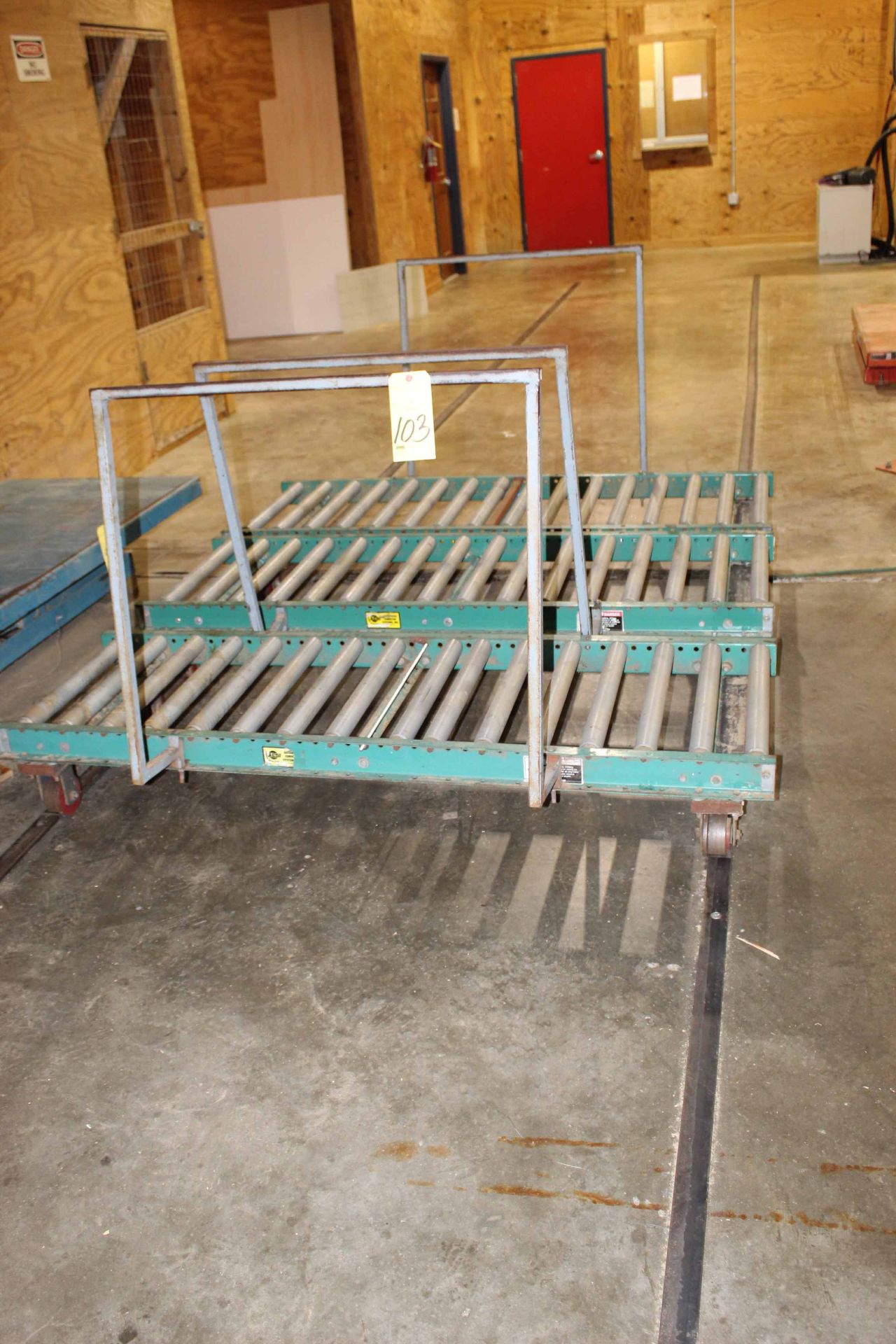 TROLLEY SYSTEM, 100', w/(3) 6 linear ft. conveyor sections