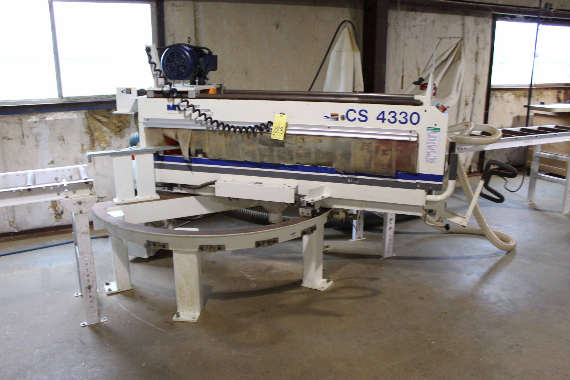 CUTTING STATION POSTFORMING SAW, MIDWEST AUTOMATION MDL. CS4330, 43" cutting length @ 90 deg., 30" @ - Image 2 of 2