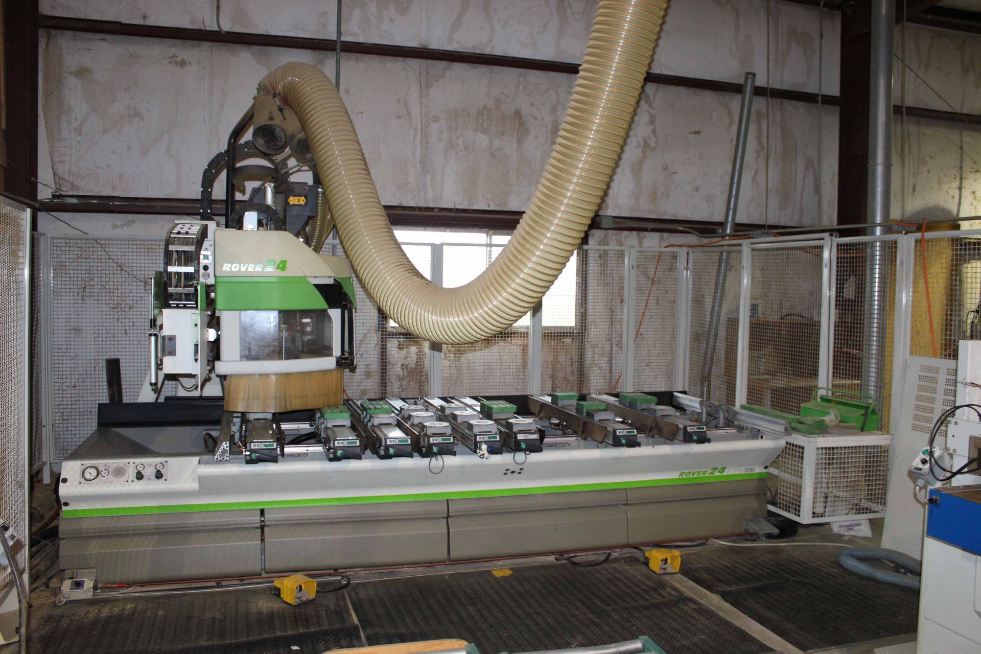 CNC POINT-TO-POINT WOOD MACHINING CENTER, BIESSE ROVER MDL. 24 ATS S1, new 2002, 4’ x 10’ table