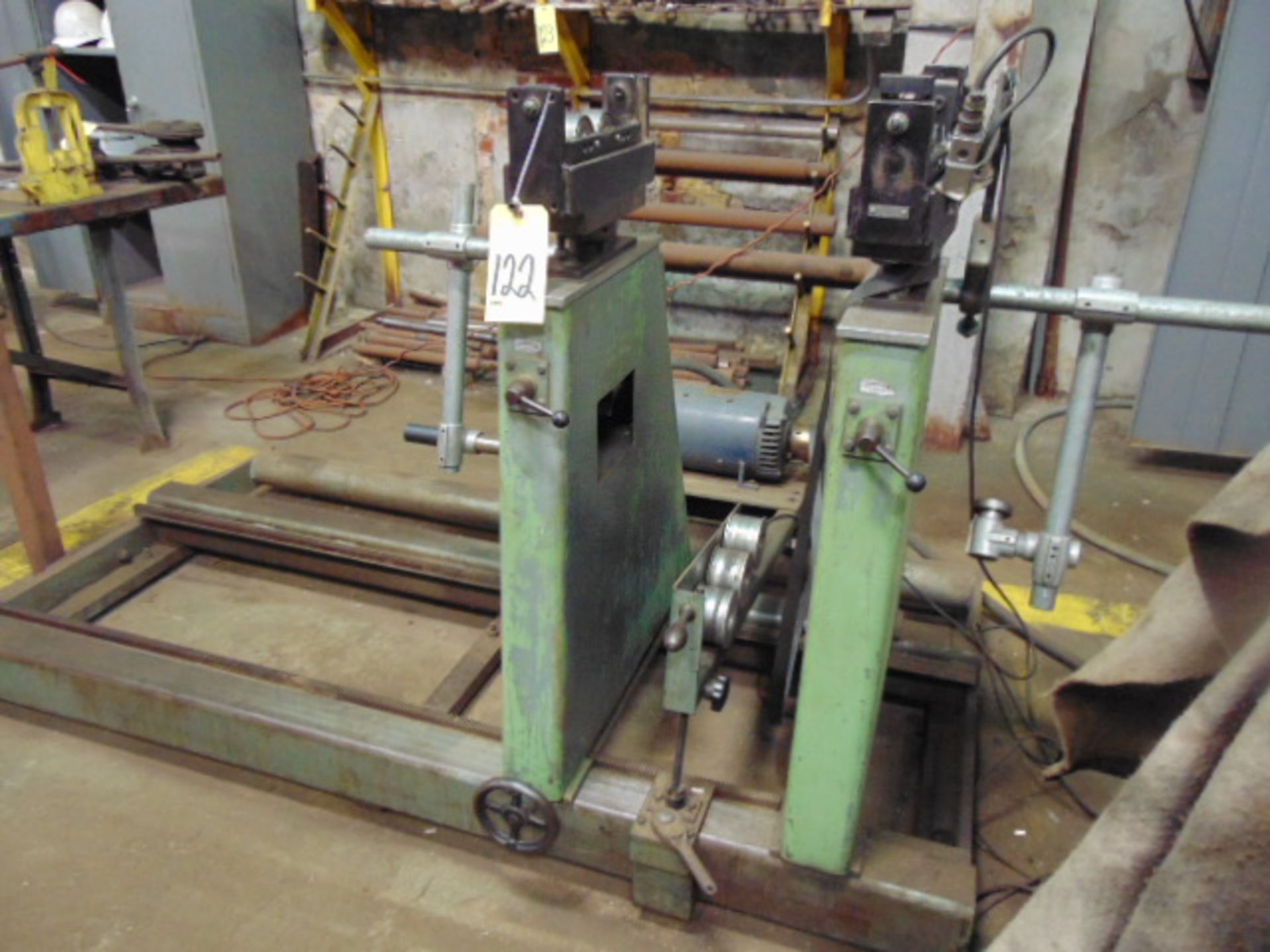 ROTATIONAL BALANCER, IRD MECHANALYSIS 5,000 LB. CAP., MDL. B50-5V, 5 HP drive, 60" max. dist. btn.