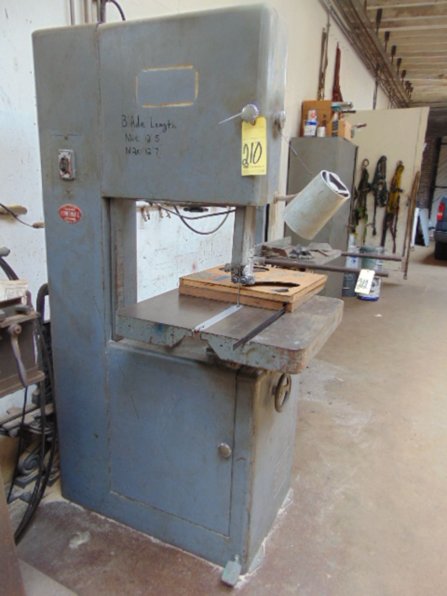 VERTICAL BANDSAW, POWERMATIC MDL. 81, S/N 0-1547