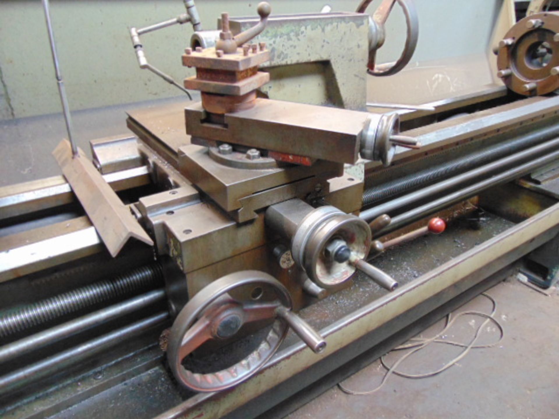 LATHE, CLAUSING COLCHESTER 21" x 60", 3.5" spdl. bore, spds: 18-1400 RPM, steadyrest, 3-jaw & 4- - Image 3 of 9