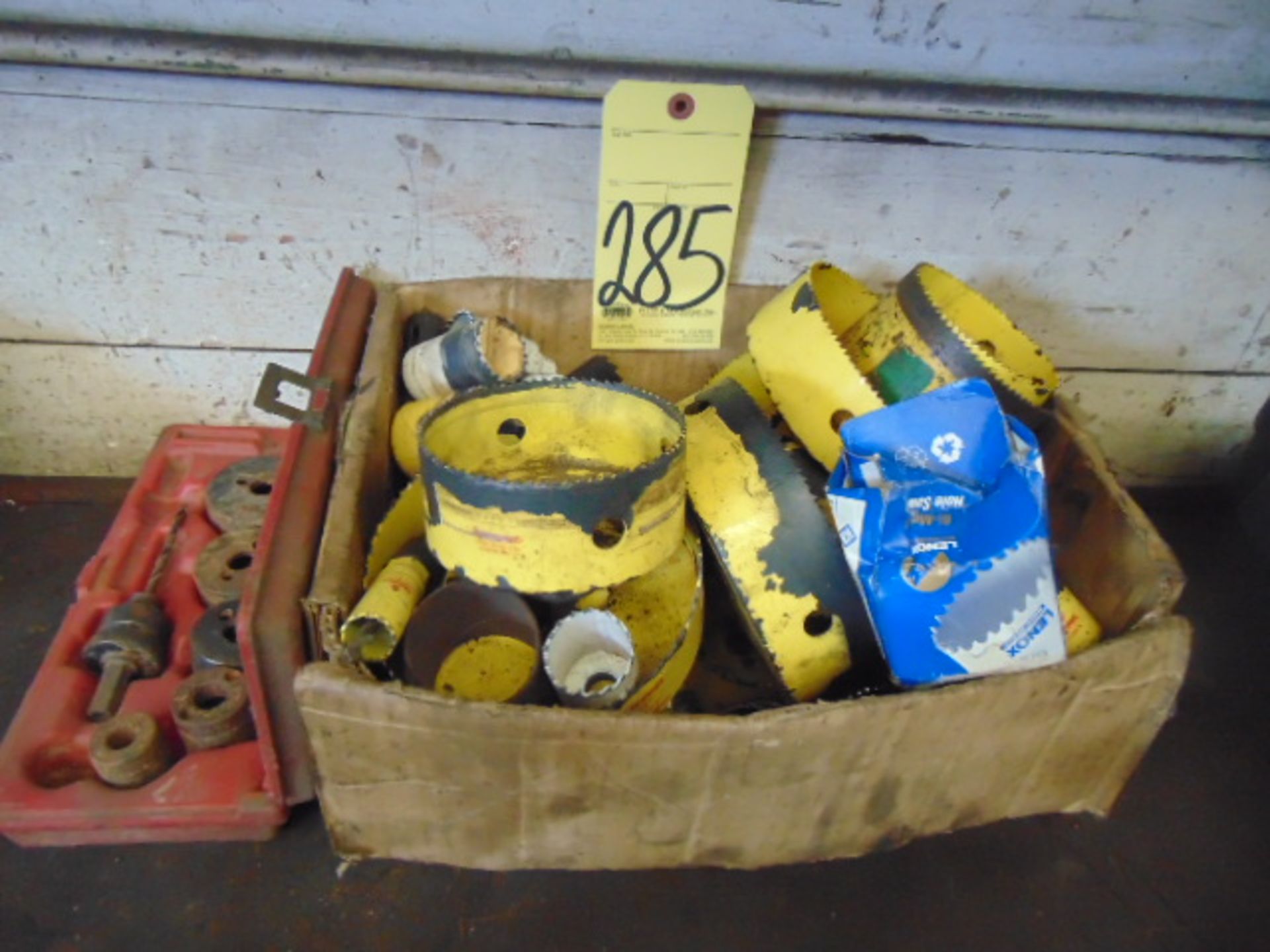 LOT OF HOLE SAWS, assorted (in two boxes)