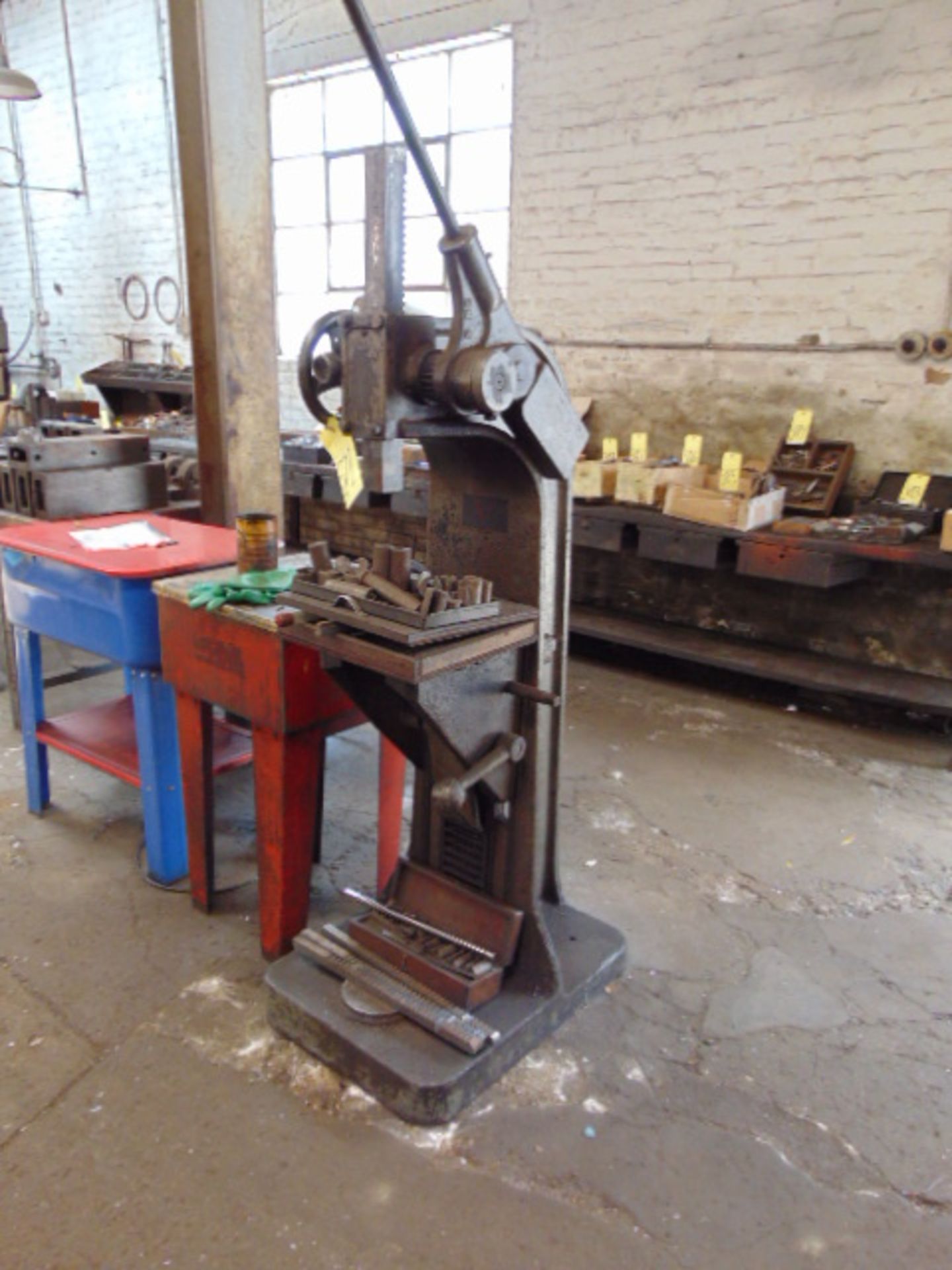 ARBOR PRESS, OLIVER NO. 4M, w/broaches