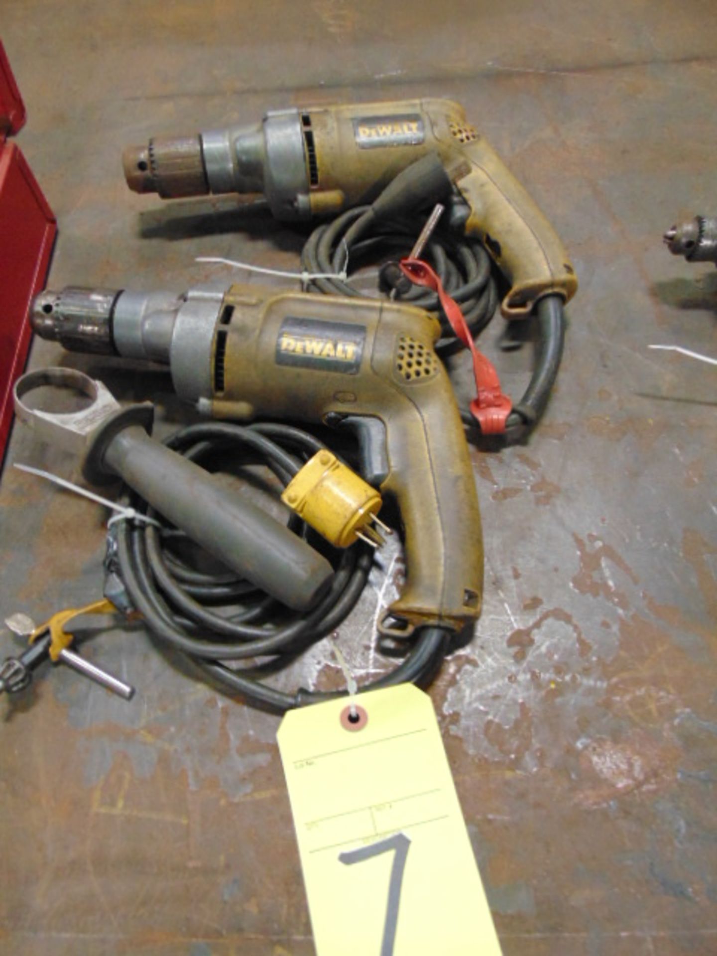 LOT OF ELECTRIC DRILLS (2), DEWALT