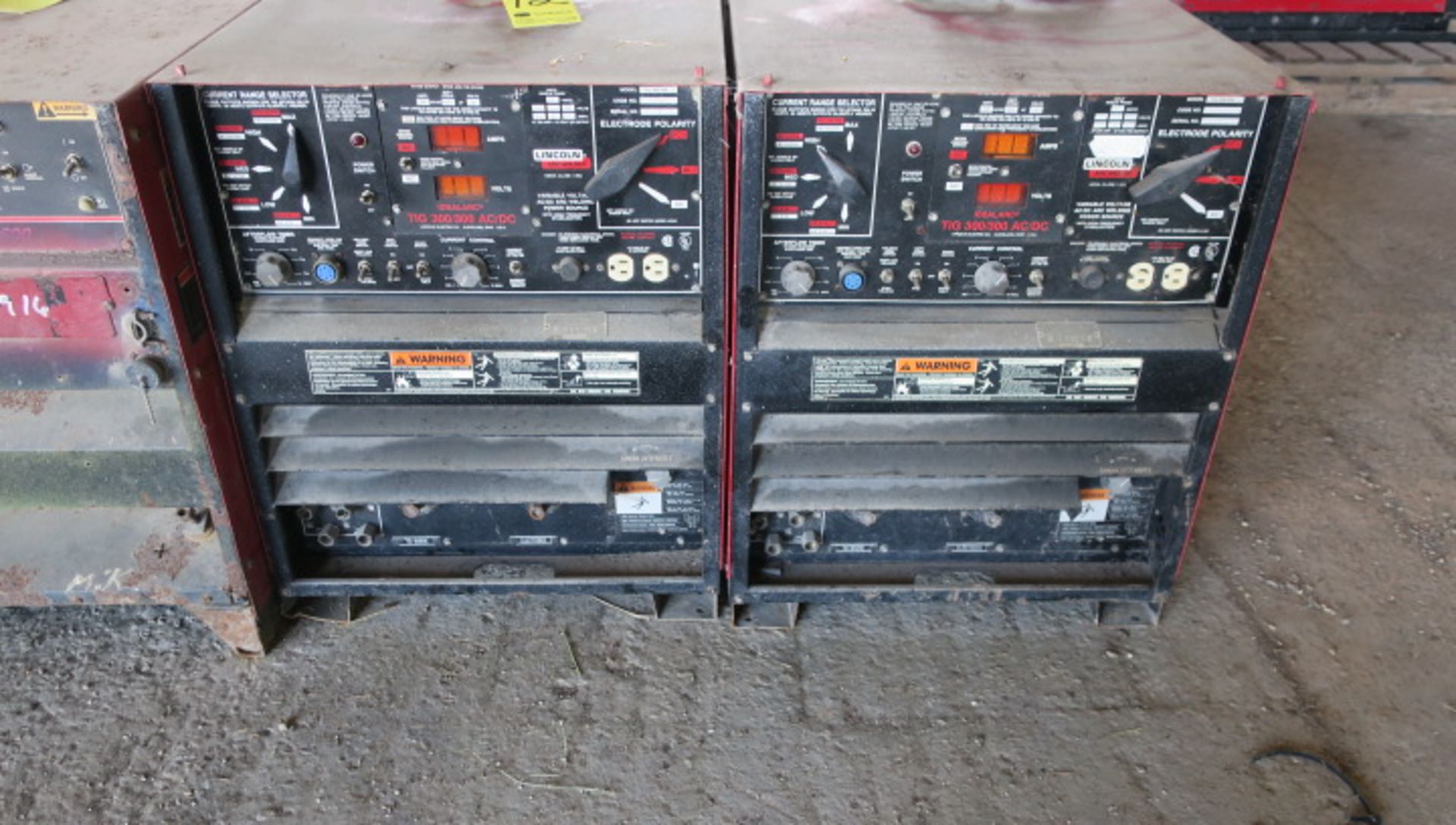 LOT OF WELDING POWER SUPPLIES (2), LINCOLN TIG 300/300 AC/DC, S/N U1950902060, S/N U1951002832 - Image 3 of 3