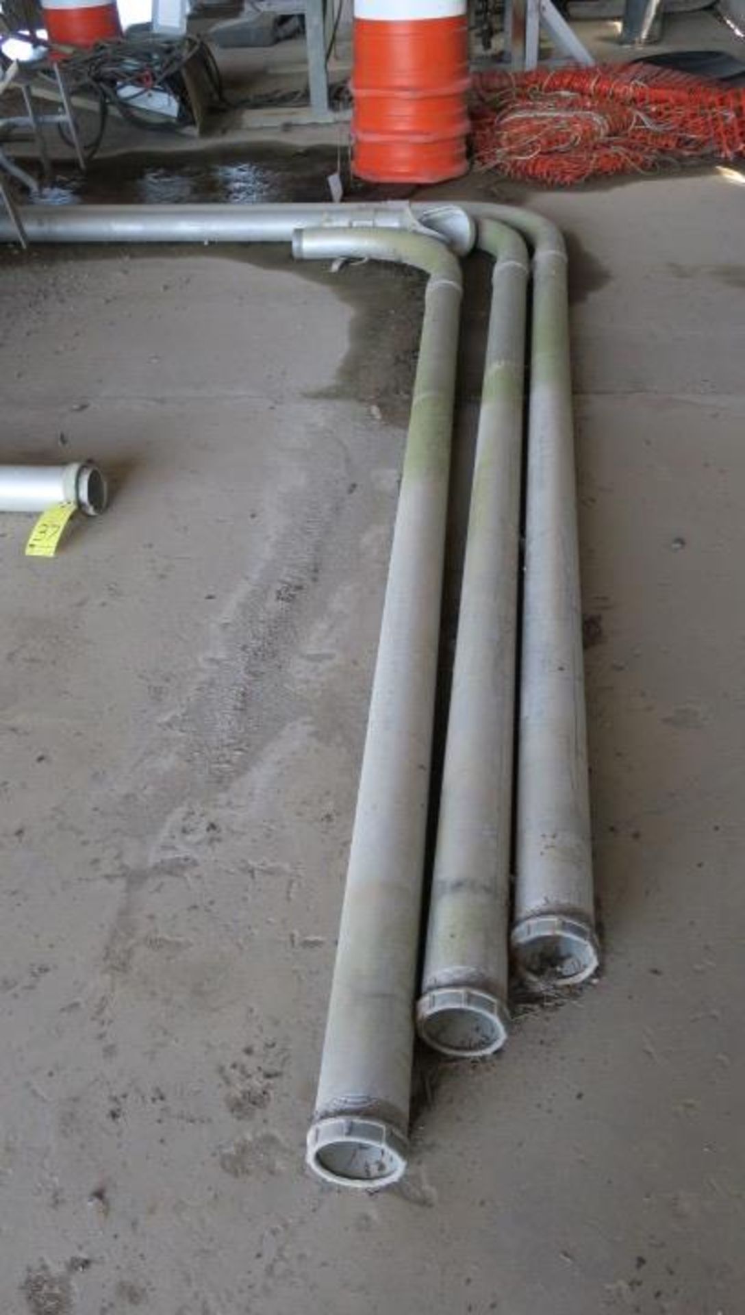 LOT OF ELECTRICAL CONDUIT (4 pcs.), 5" dia., w/fittings