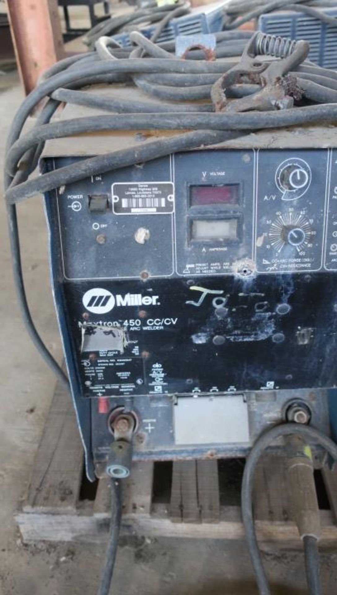 LOT OF INVERTER ARC WELDERS (4): Miller Mdl. Maxtron 450 CC/CV - 450 amps @ 38 v., 100% duty - Image 3 of 5