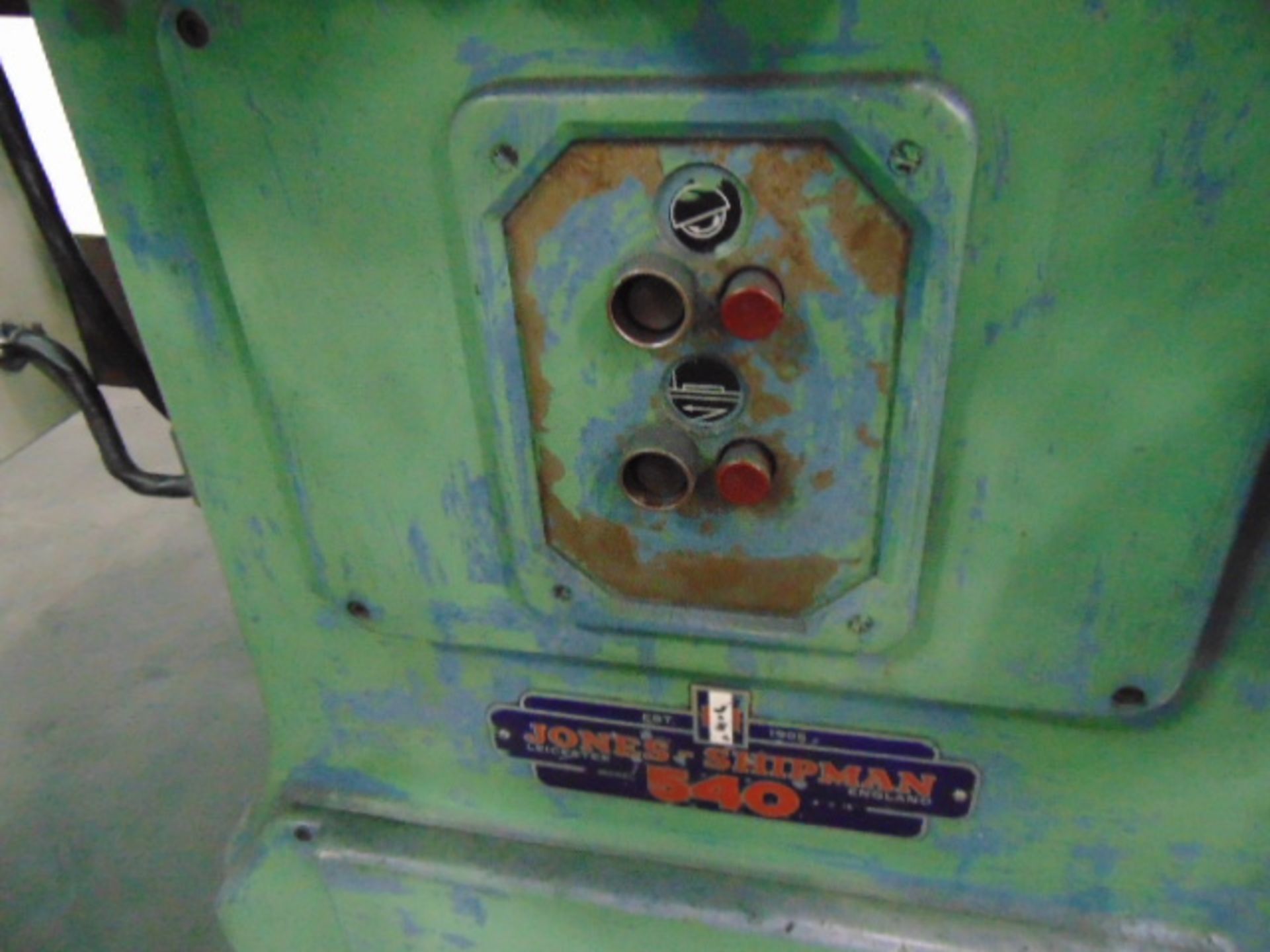 HYDRAULIC SURFACE GRINDER, JONES & SHIPMAN 6” X 18” MDL. 540, w/perm. Mag chuck, S/N N/A - Image 4 of 6