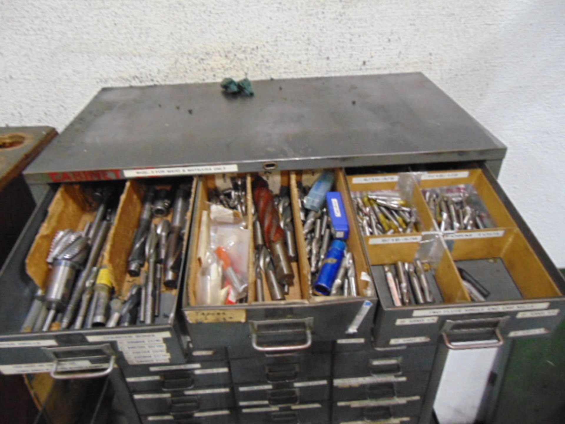LOT CONSISTING OF: taps, reamers, drills, endmills & assorted tooling (in one cabinet-cabinet - Image 10 of 10