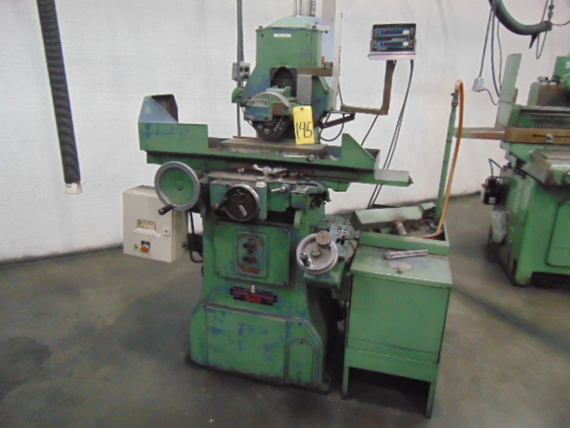 HYDRAULIC SURFACE GRINDER, JONES & SHIPMAN 6” X 18” MDL. 540, w/perm. Mag chuck, S/N N/A