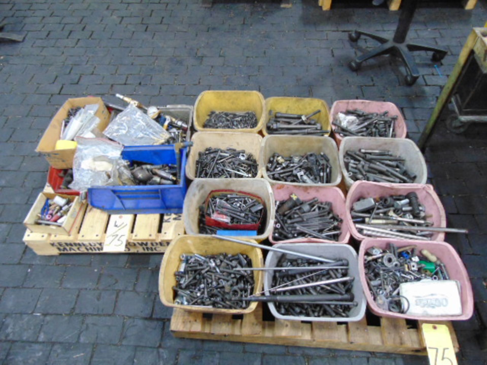 LOT CONSISTING OF: bolts & misc., assorted (on two skids)