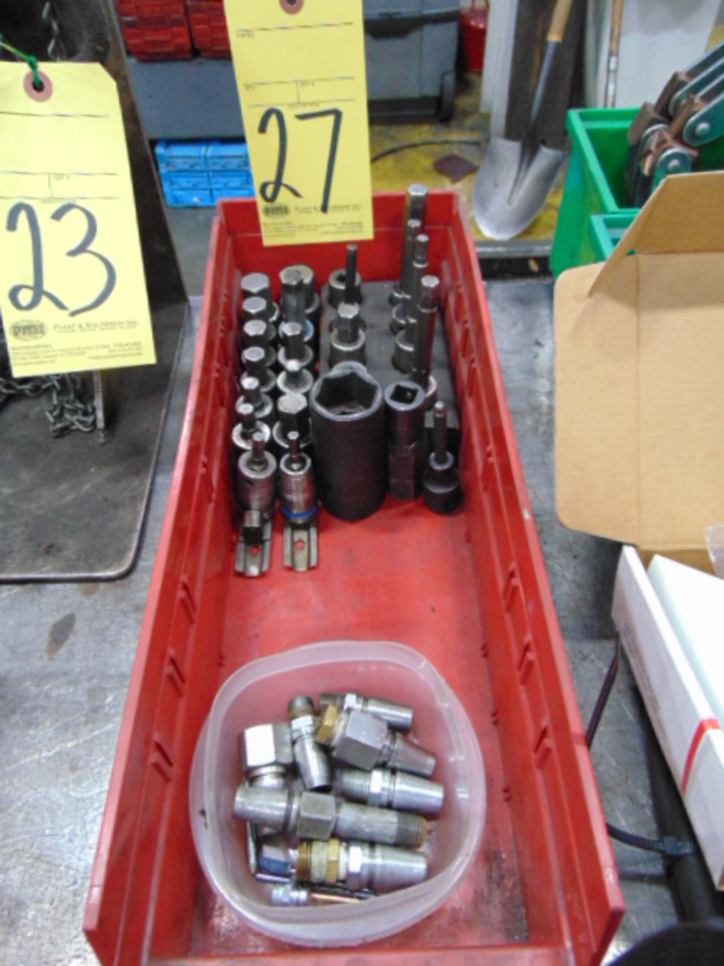 LOT CONSISTING OF: impact allen bits & sockets, assorted (in one box)