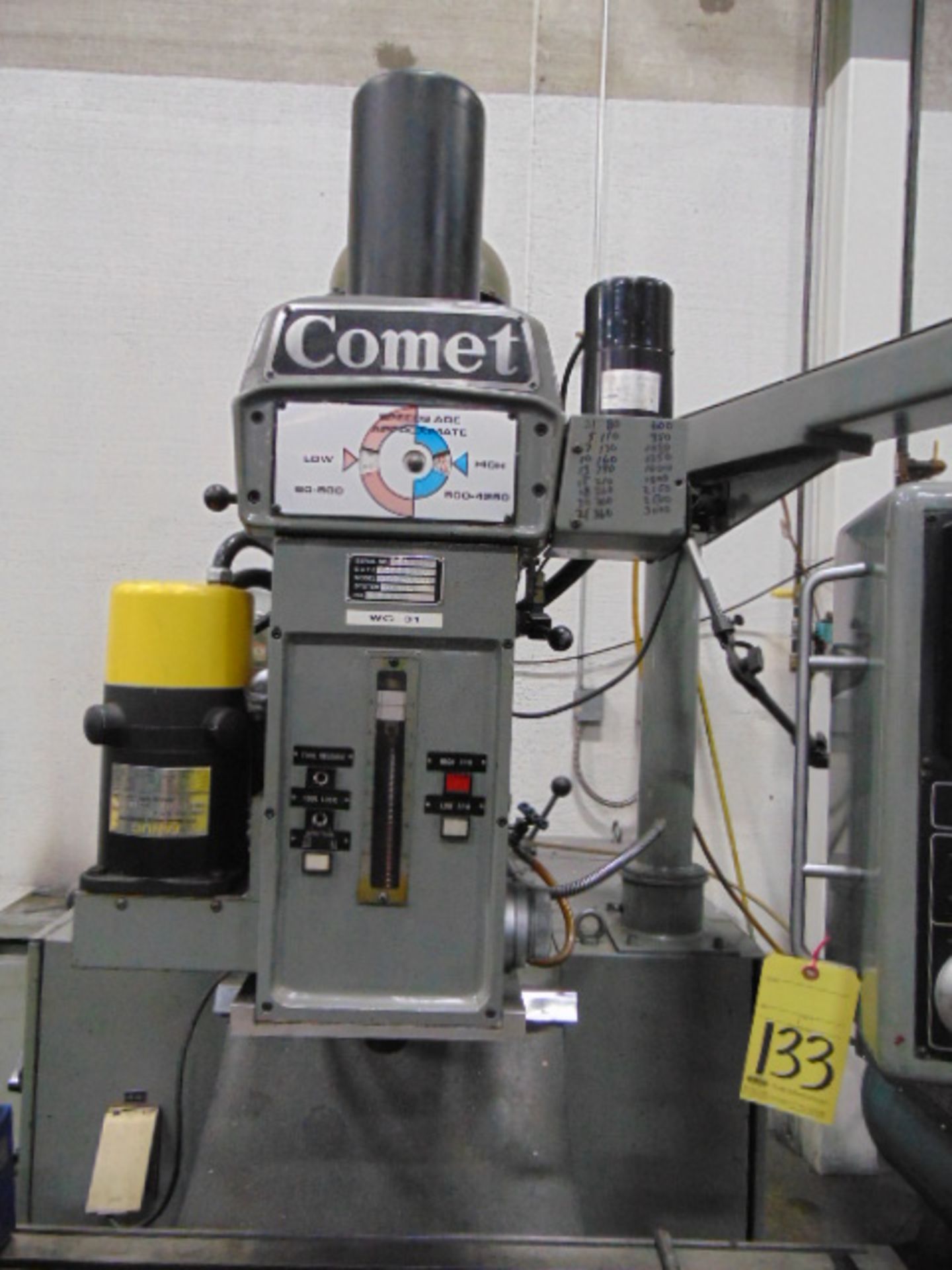 CNC MILL, COMET MDL. CNC1630, Fanuc 10M CNC control, 10” x 50” table, 30” X, 16” Y axis travels, - Image 4 of 14