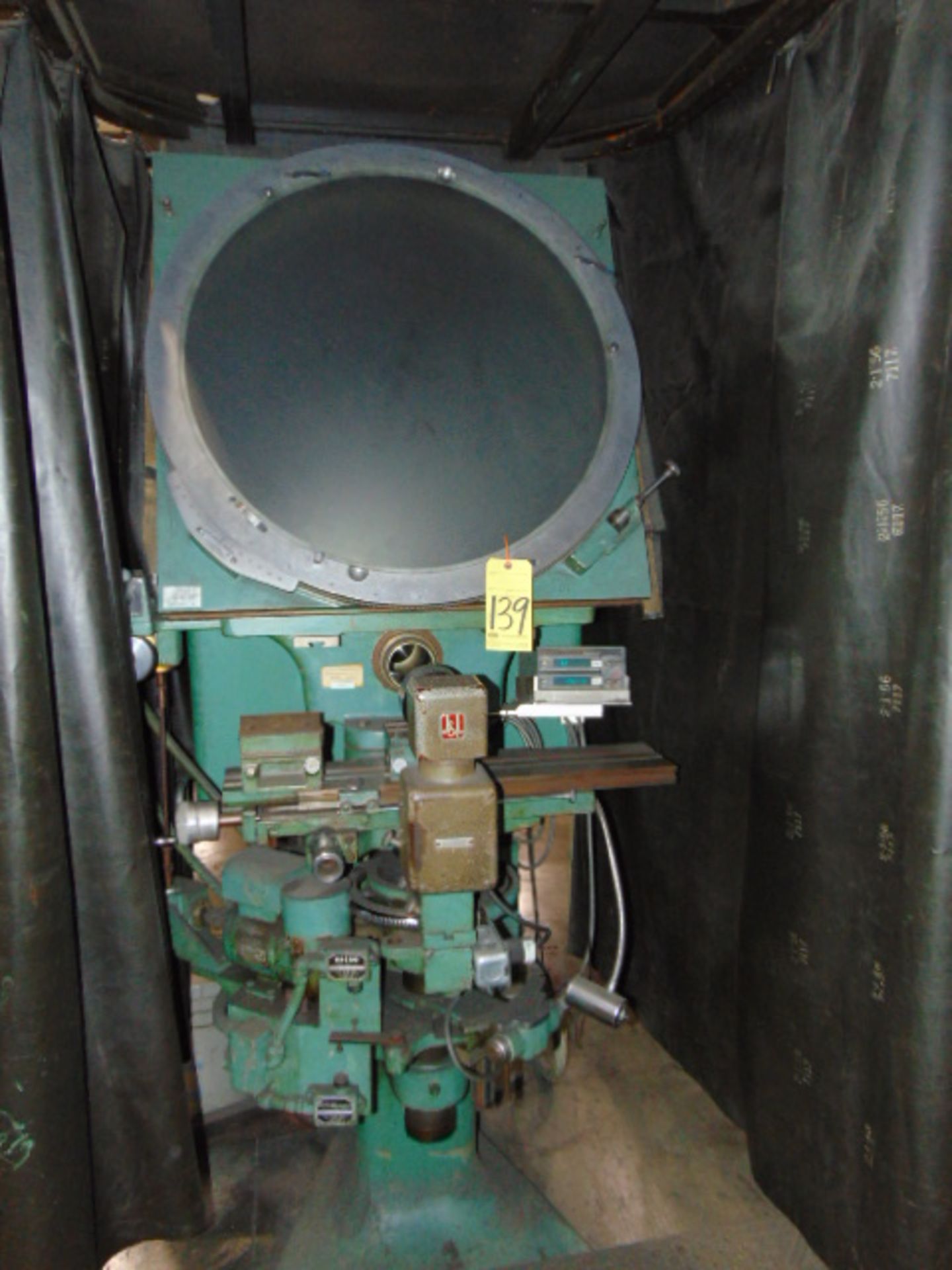 OPTICAL COMPARATOR, JONES & LAMSON MDL. PC30, surface illumination attach., assorted lenses, 2- - Image 2 of 5