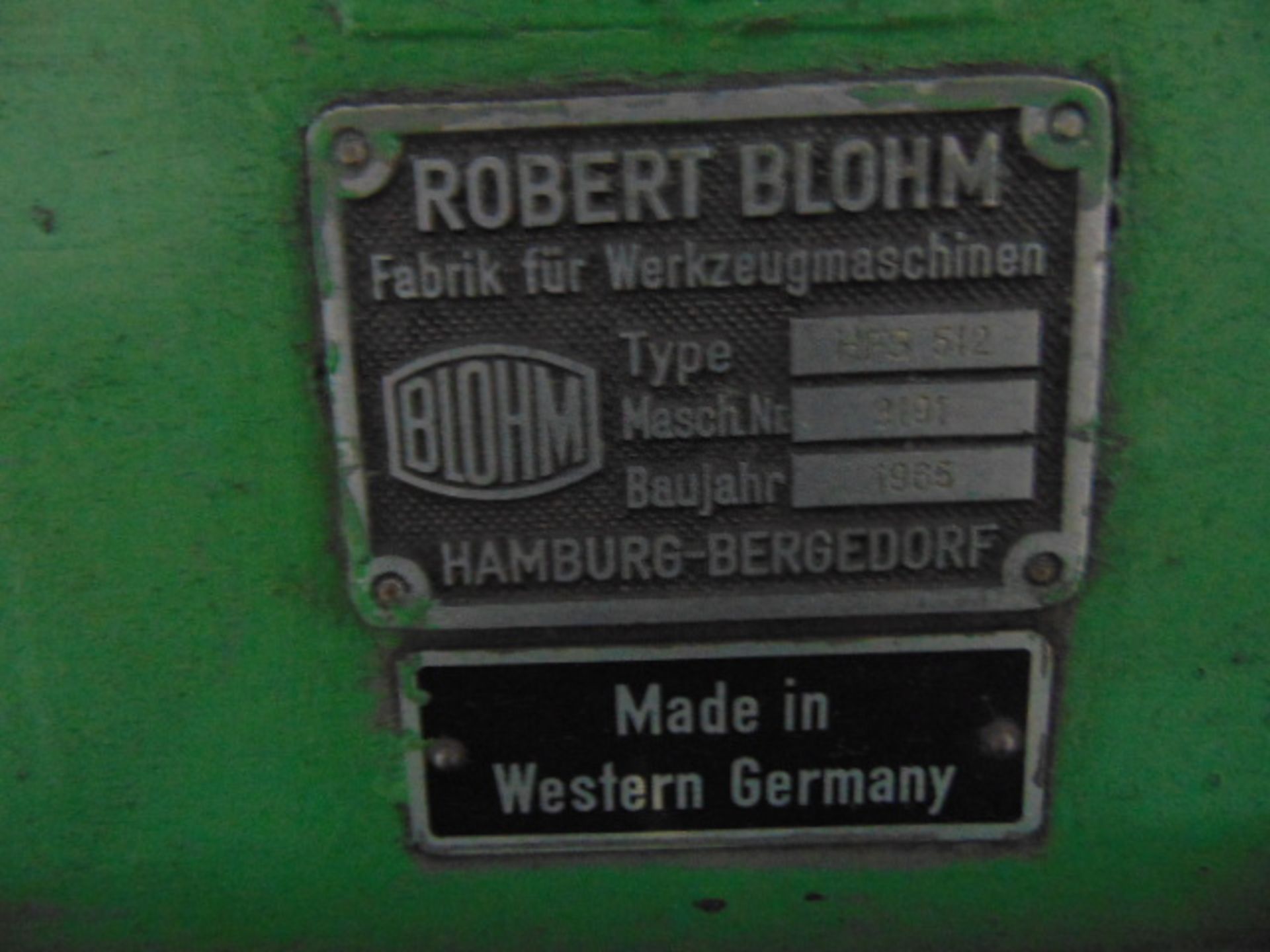 HYDRAULIC SURFACE GRINDER, BLOHM 20” x 48” MDL. HFS512 (Made in Western Germany), 19-3/4” x 47-1/ - Image 7 of 8