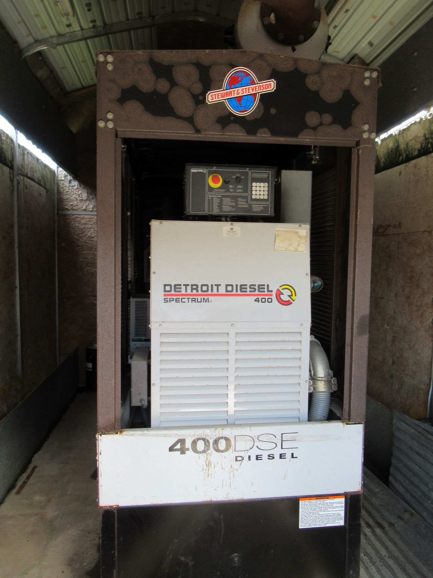 GENERATOR SET, DETROIT DIESEL SPECTRUM 400, new 2002, 400 kW, 400 DSE diesel, 635 HP motor, 1,800