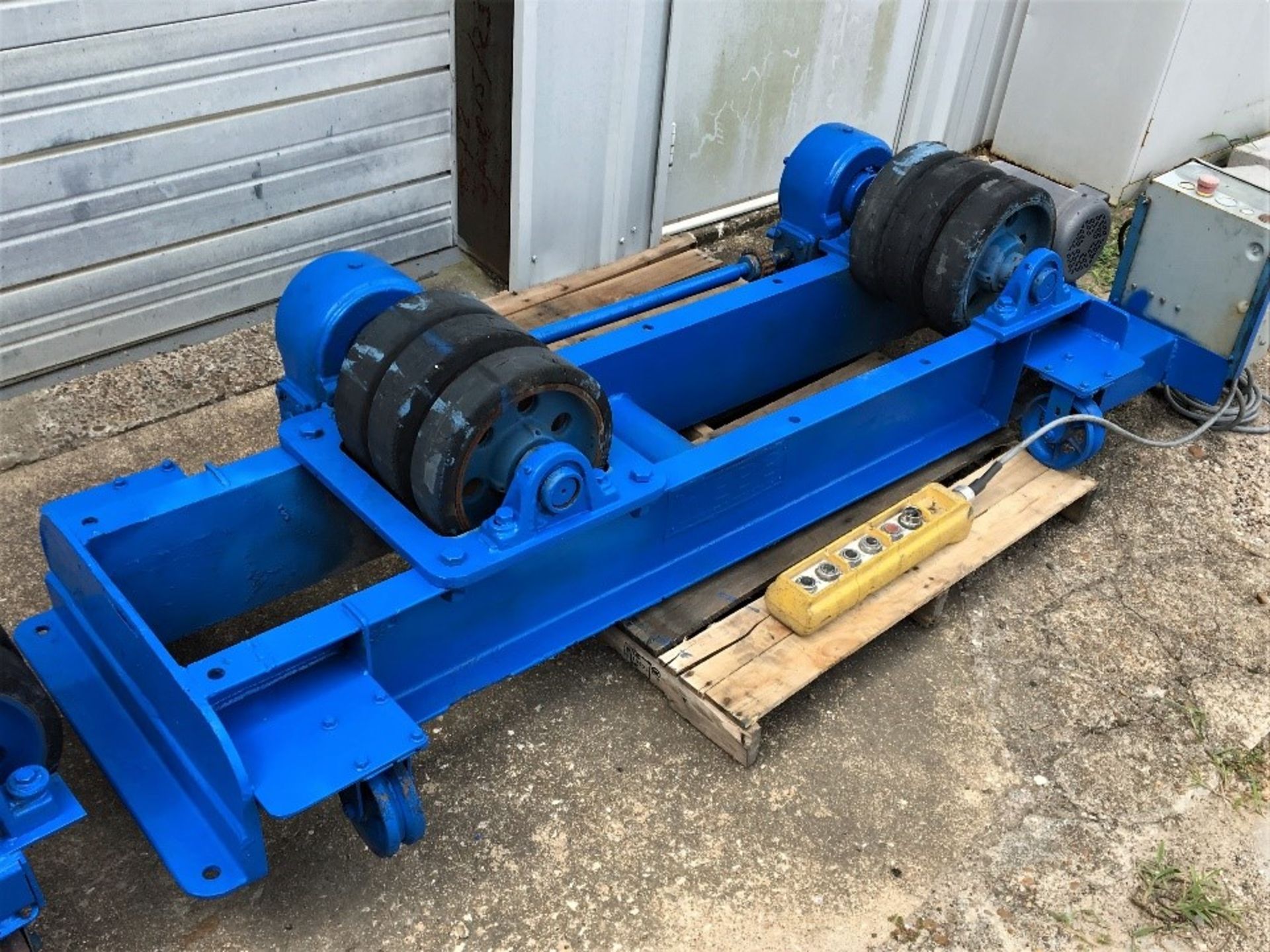PORTABLE TANK TURNING ROLL, WEBB, 12 T. turning cap. (pwr. unit & (2) idlers), 4 T. weight cap. (