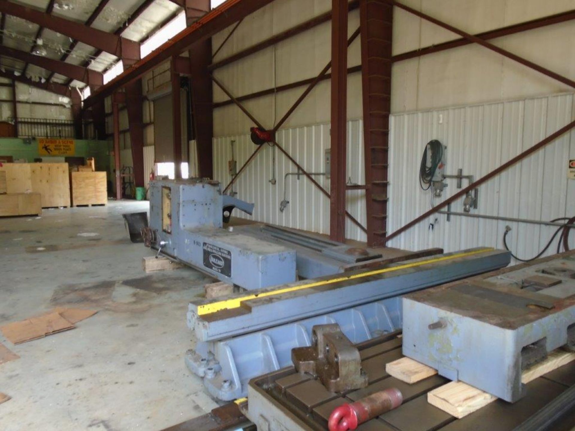 TABLE TYPE HORIZONTAL MILL, BULLARD 5" MDL. 75, 54" x 140" table, 72" vert. travel, outboard suppt., - Image 10 of 25