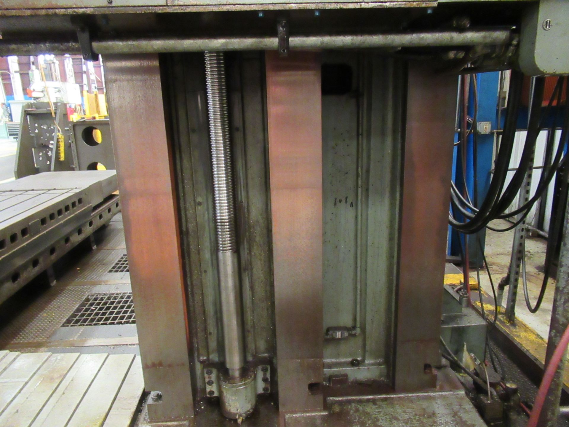 CNC HORIZONTAL BORING MILL, 6" GIDDINGS & LEWIS MDL. H60-T, 60" x 120" plain table, 168" X, 156" Y- - Image 12 of 12