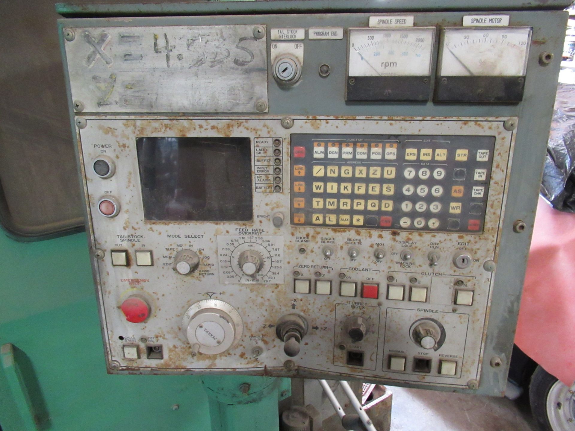 CNC LATHE, MORI SEIKI MDL. SL-4, Yasnac control, S/N 516 (Location R: H.E.B. International, 6820 - Image 2 of 5